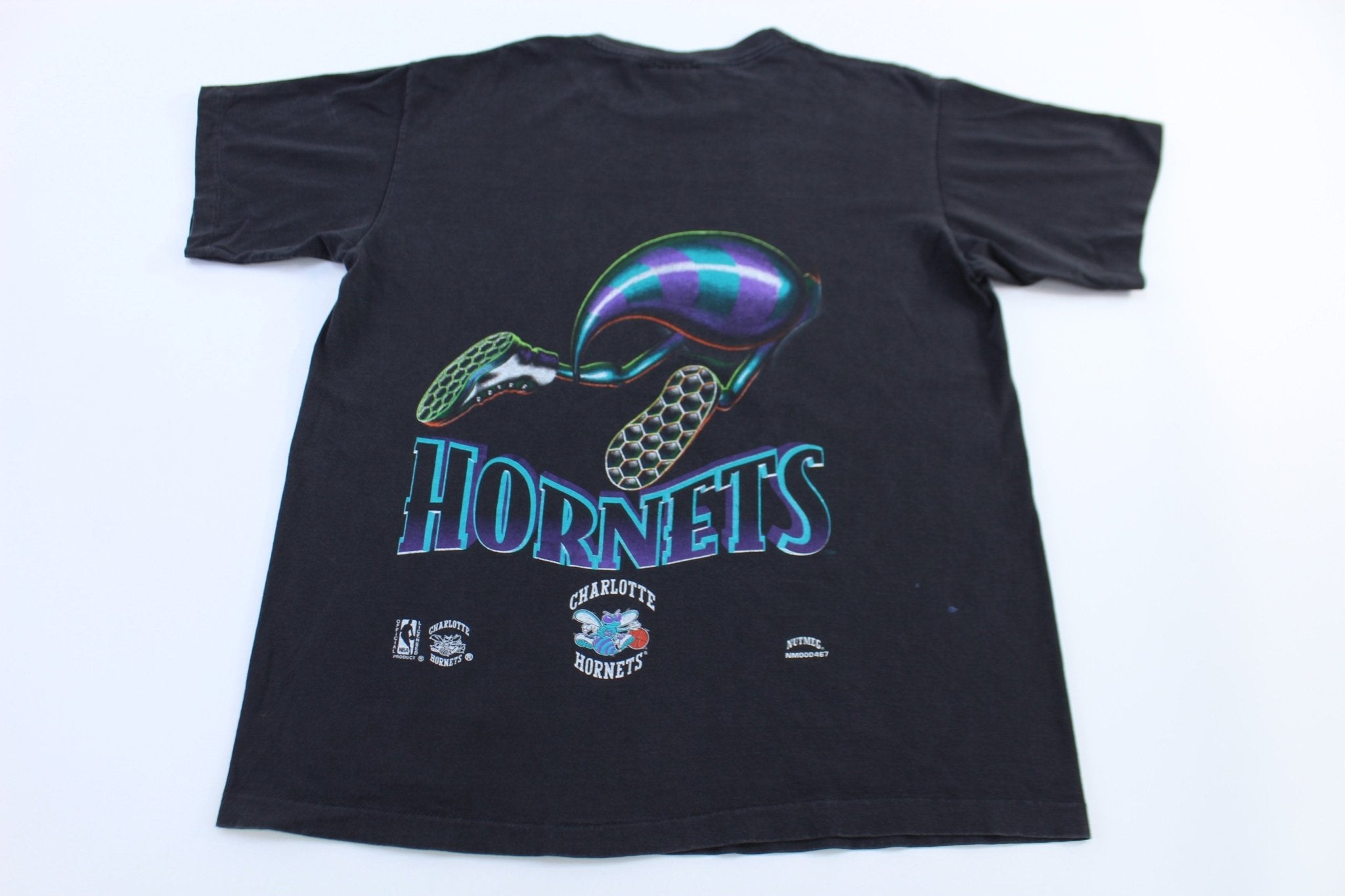 1993 Charlotte Hornets Basketball T-shirt - ThriftedThreads.com