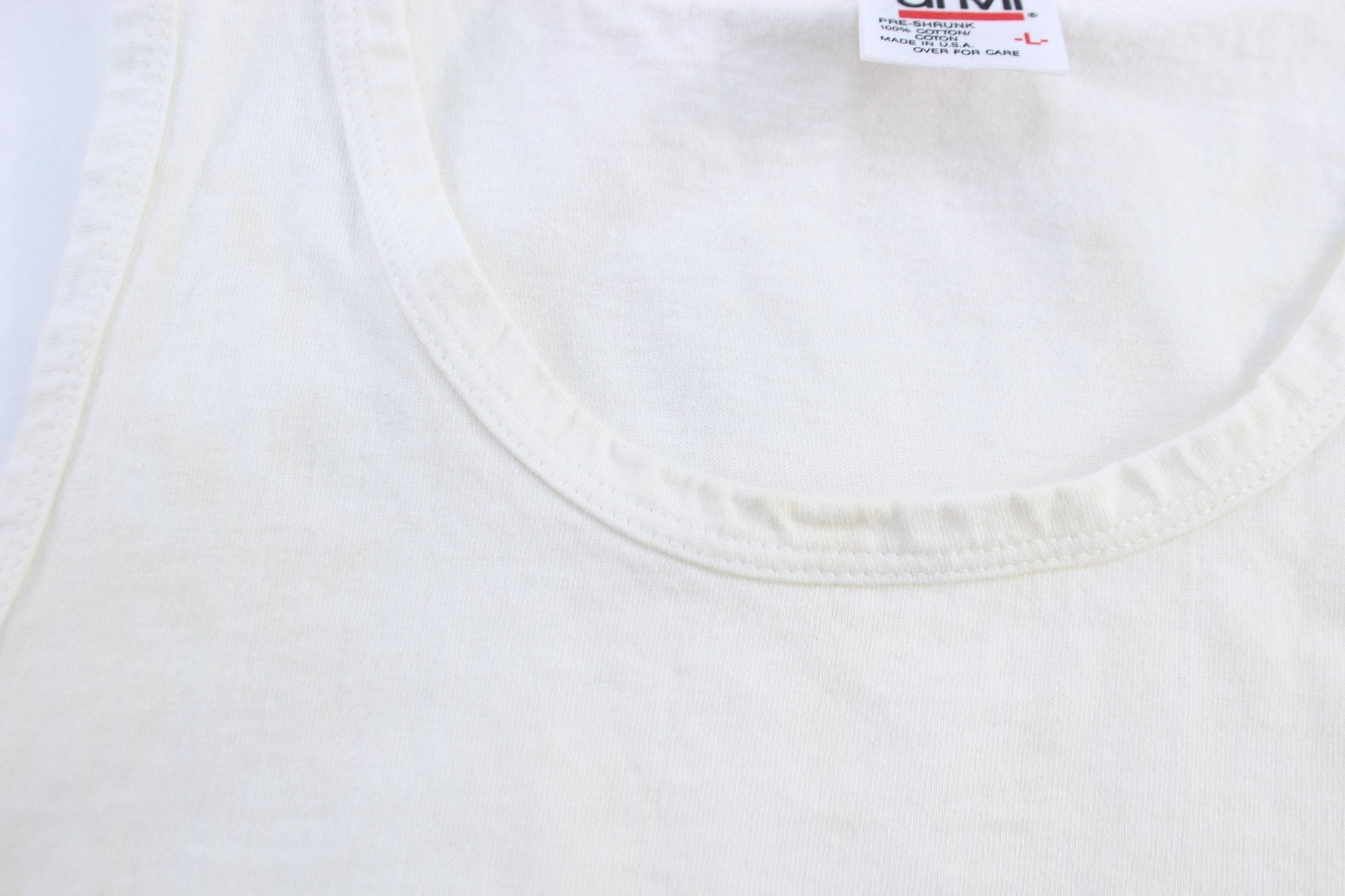 1993 Chicago Bulls Basketball Caricature Graphic Tank Top - ThriftedThreads.com