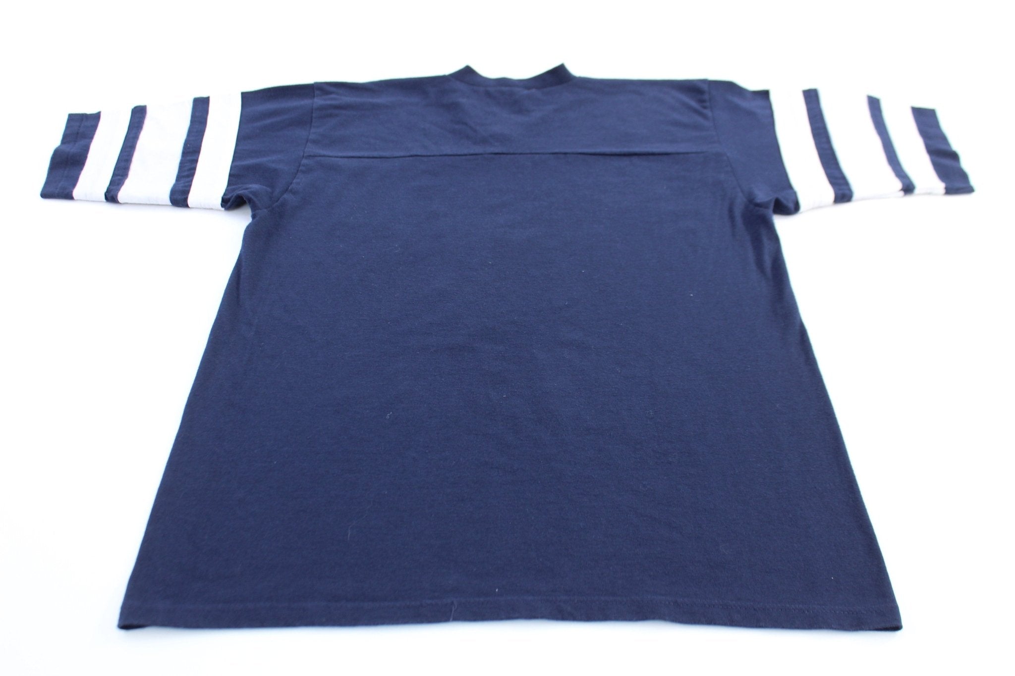 1993 Dallas Cowboys Football Striped T-Shirt - ThriftedThreads.com