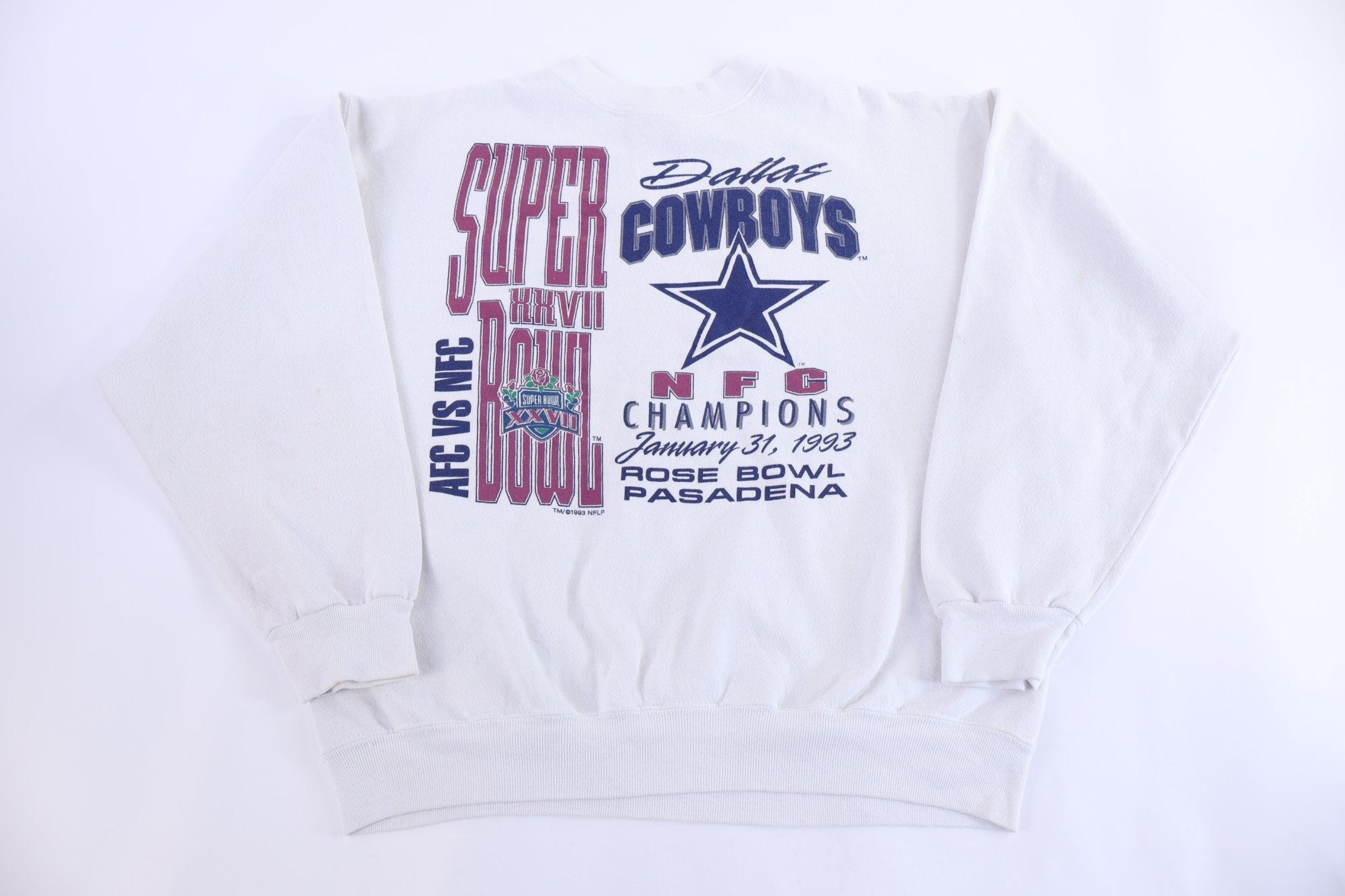 1993 Dallas Cowboys Football Super Bowl Sweatshirt - Sweatshirt - Thrifted Threads