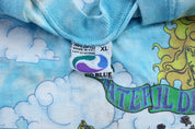 1993 Grateful Dead Liquid Blue Parachuting Tie - Dye T-Shirt - ThriftedThreads.com
