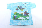 1993 Grateful Dead Liquid Blue Parachuting Tie - Dye T-Shirt - ThriftedThreads.com