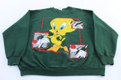 1993 Looney Tunes Tweety & Sylvester Graphic Sweatshirt - ThriftedThreads.com