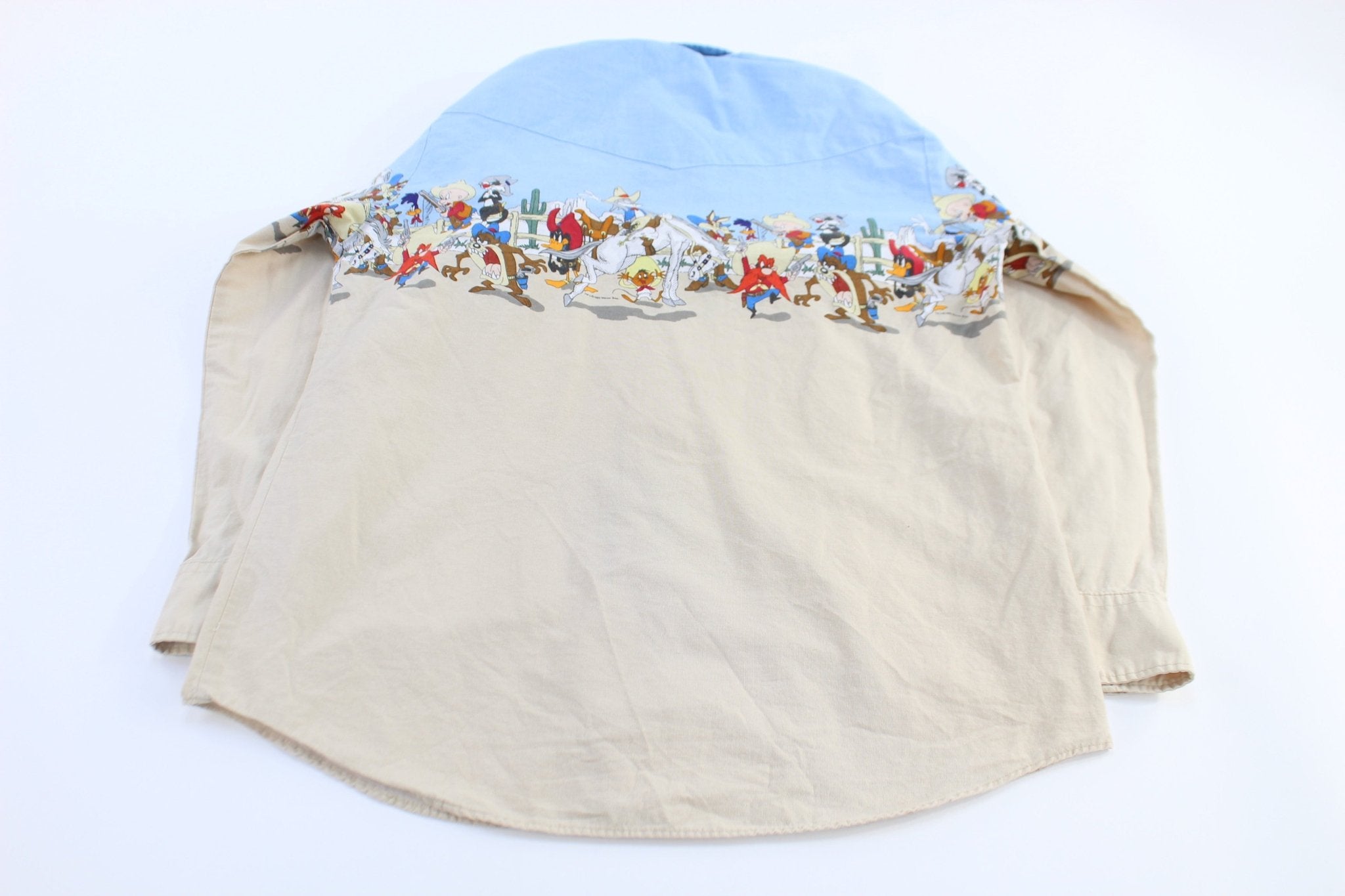 1993 Looney Tunes Western LS Button Down - ThriftedThreads.com