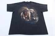 1993 Native American Nature 3D Emblem T-shirt - ThriftedThreads.com