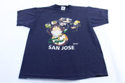 1993 San Jose College Taz Studying Graphic T-Shirt - ThriftedThreads.com