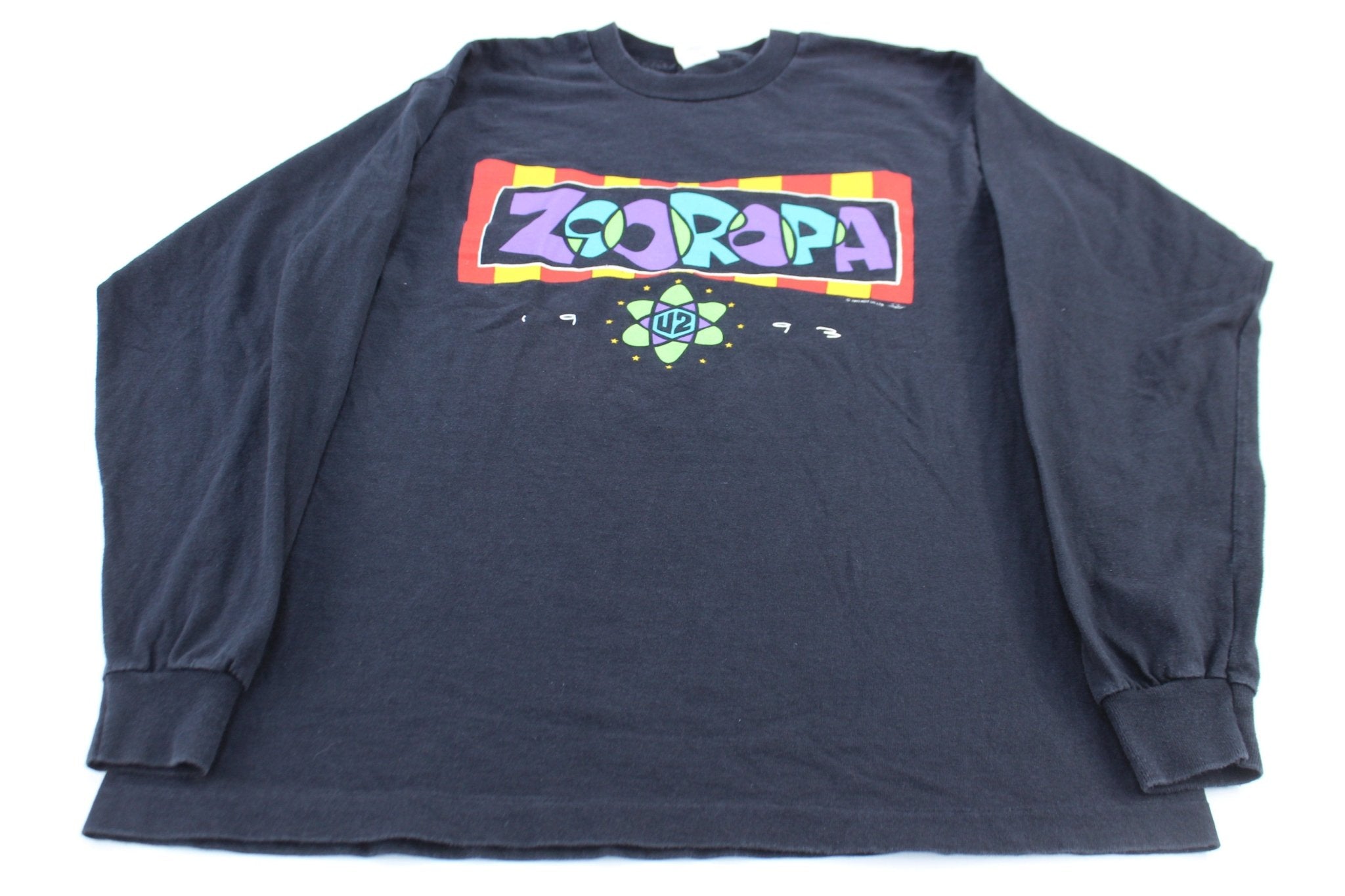 1993 U2 Zooropa Promo LS T-Shirt - ThriftedThreads.com