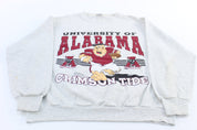 1993 University of Alabama Crimson Tide Fred Flintstone Graphic Sweatshirt - ThriftedThreads.com