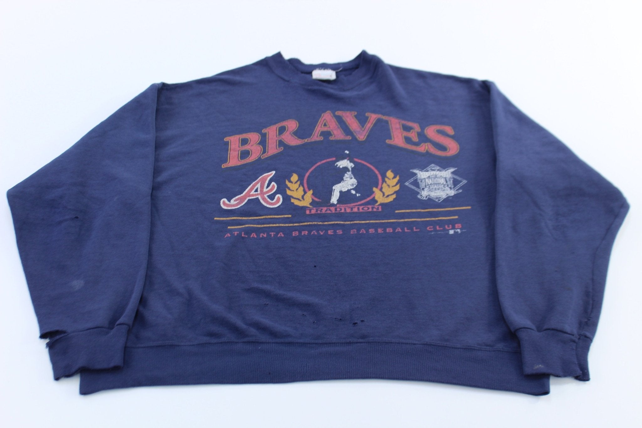 1994 Atlanta Braves Baseball Graphic Sweatshir t - ThriftedThreads.com