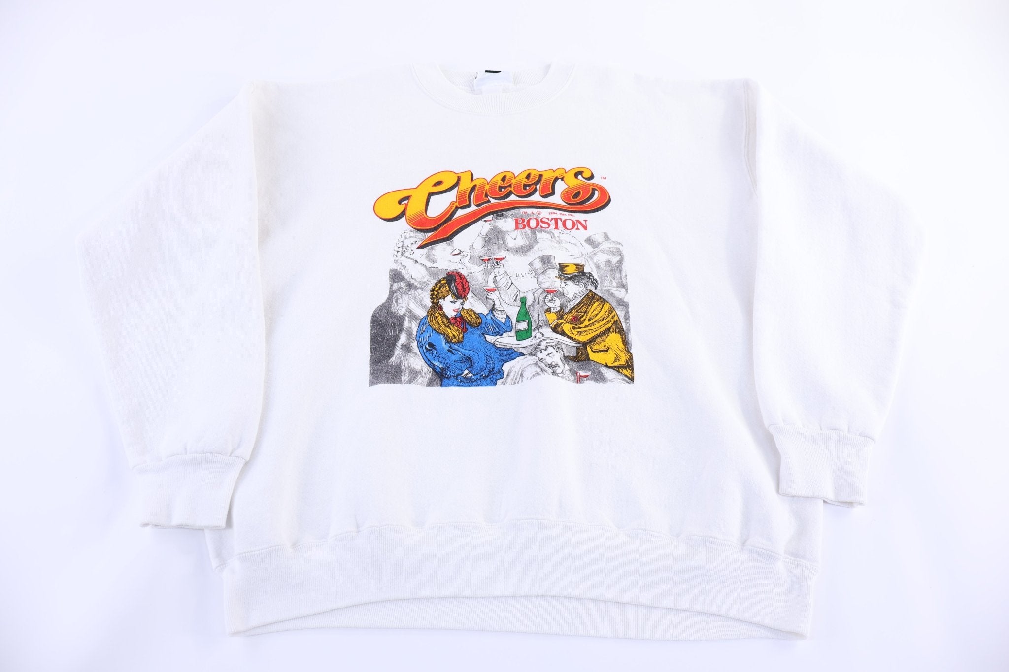 1994 Boston Cheers Graphic Sweatshirt - Sweatshirt - Thrifted Threads