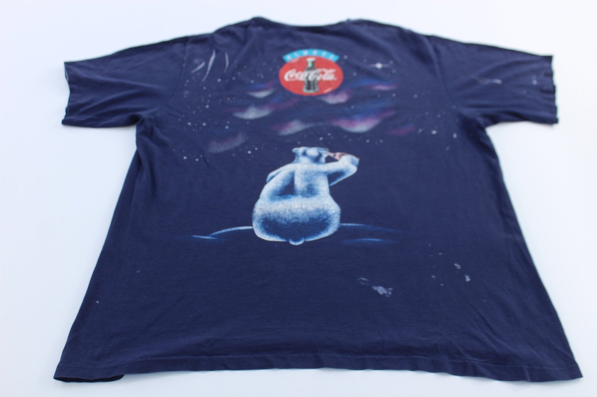 1994 Coca - Cola Polar Bear Graphic T-Shirt - ThriftedThreads.com