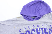 1994 Colorado Rockies Tasmanian Devil Lightweight Hoodie - ThriftedThreads.com