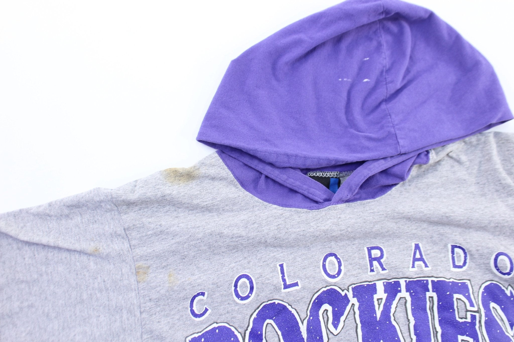 1994 Colorado Rockies Tasmanian Devil Lightweight Hoodie - ThriftedThreads.com