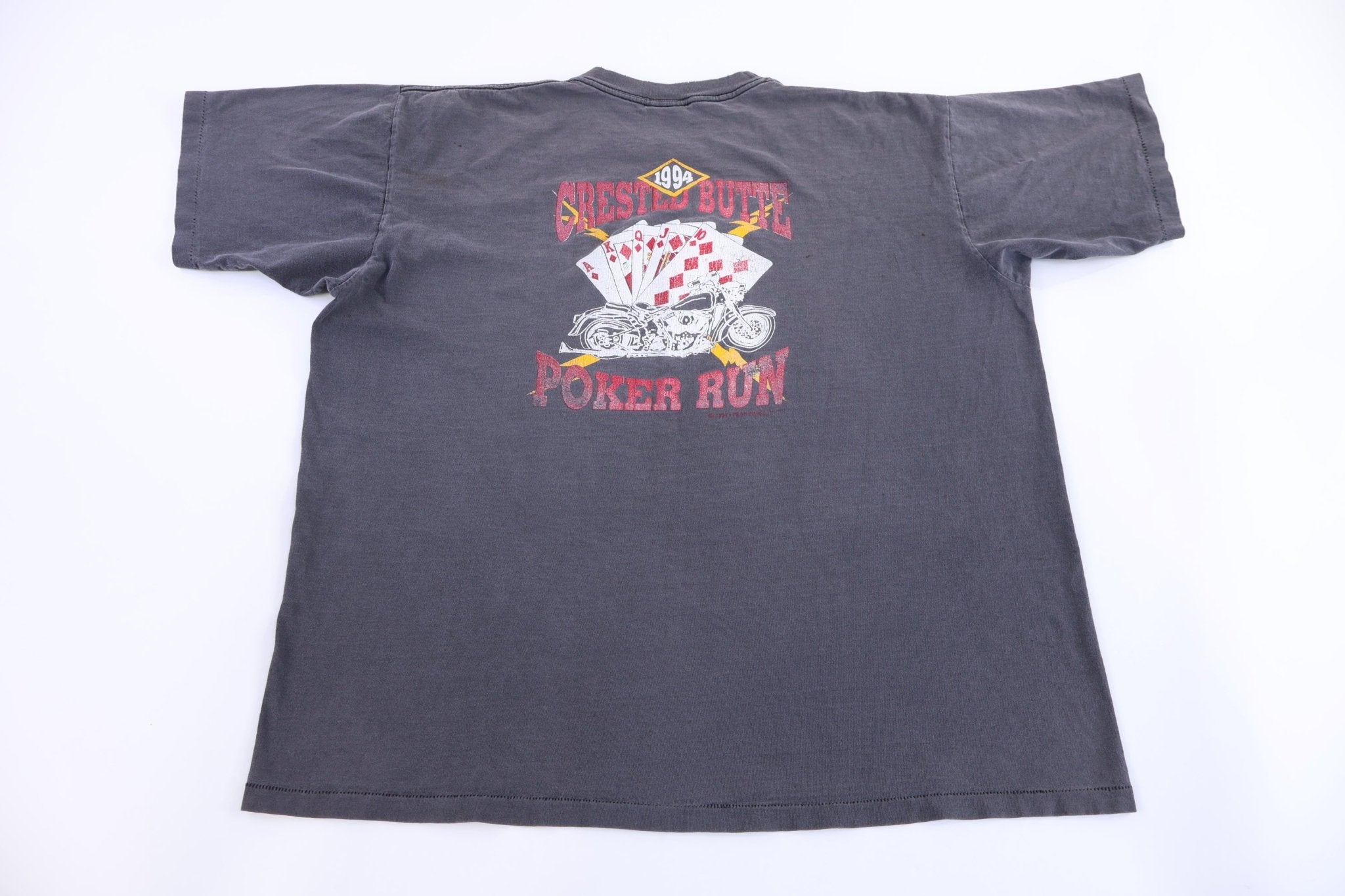 1994 Harley Davidson Motorcycles Poker Run T-shirt - Shirts & Tops - Thrifted Threads