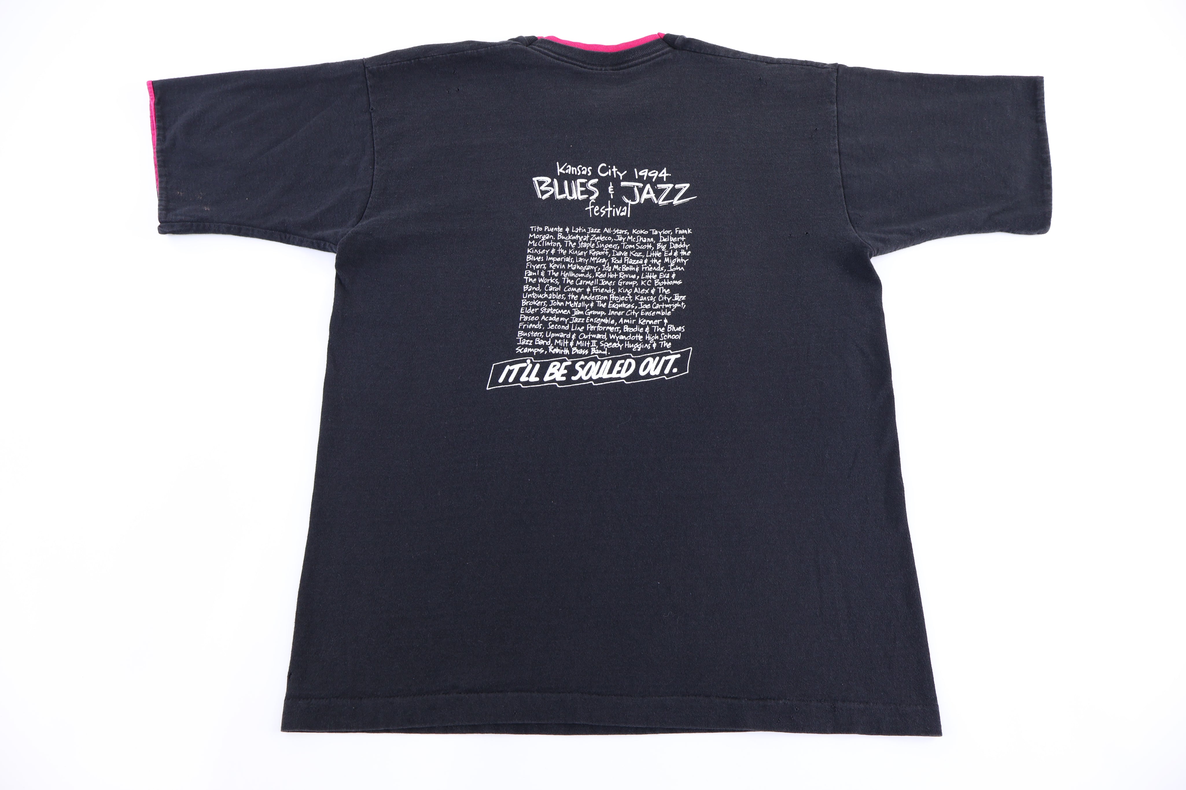 1994 Kansas City Blues & Jazz T-shirt - Shirts & Tops - Thrifted Threads