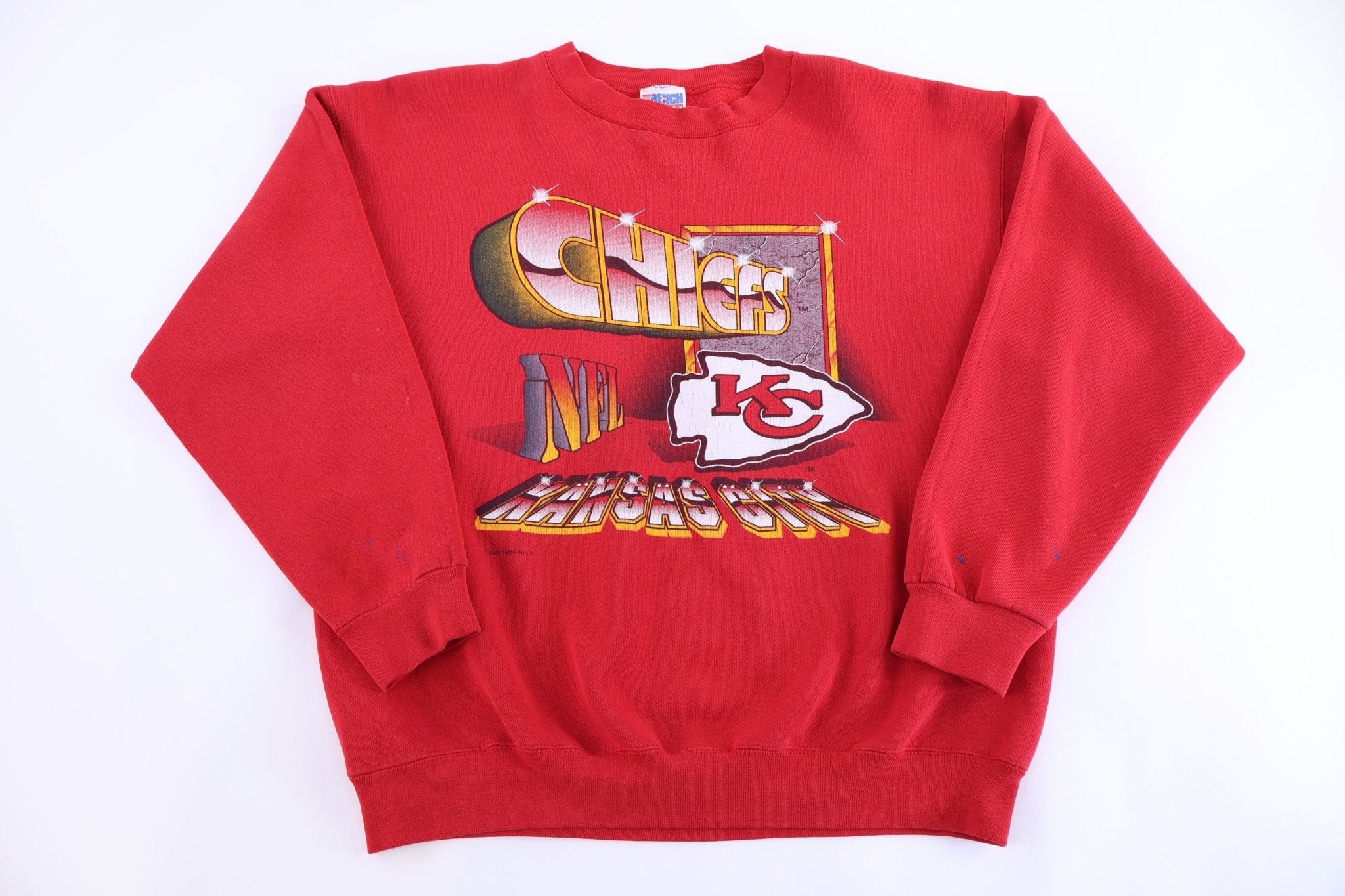 1994 Kansas City Chiefs Football Sweatshirt - Sweatshirt - Thrifted Threads