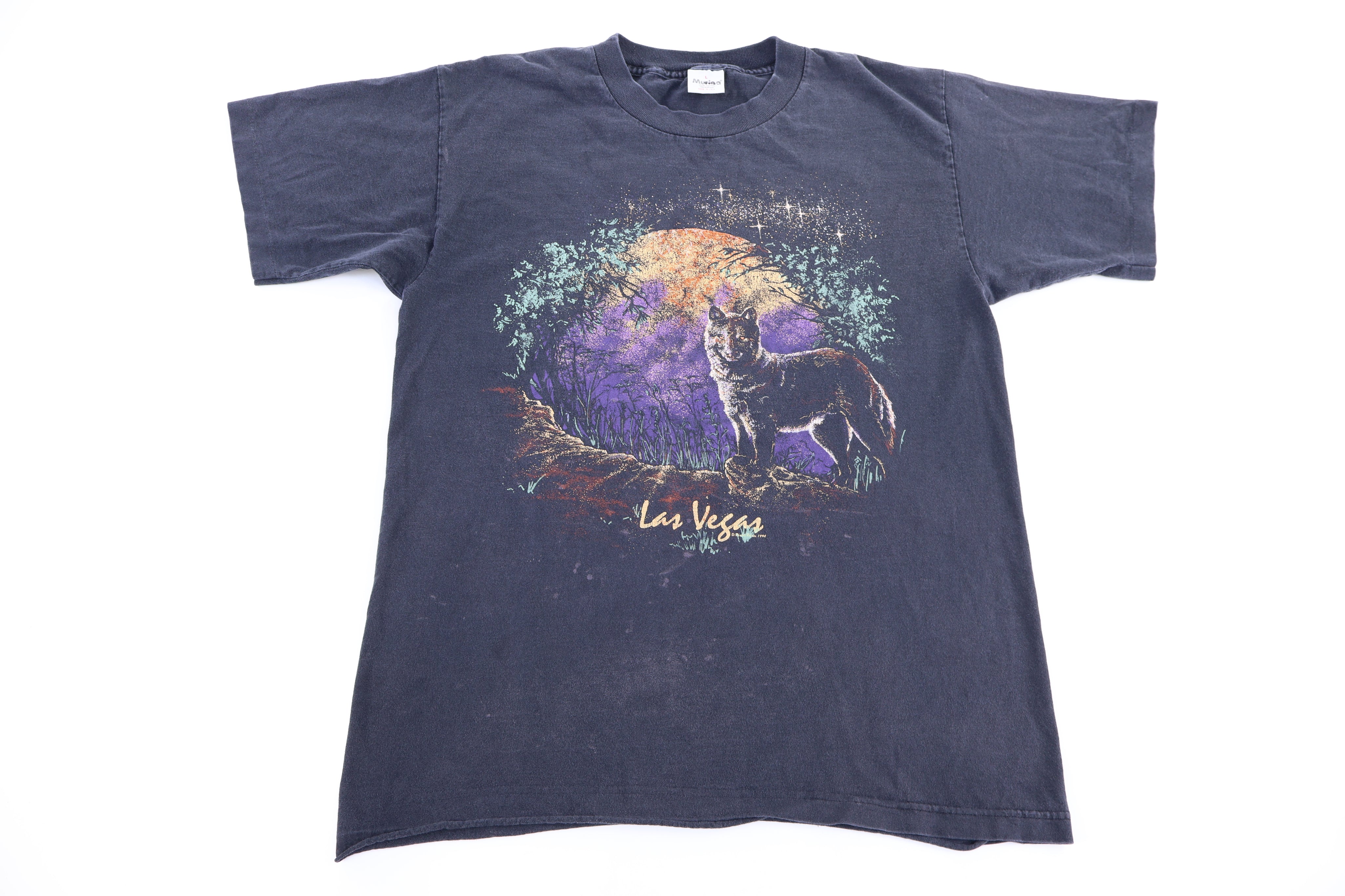 1994 Las Vegas Wolf Nature Graphic T-shirt - Shirts & Tops - Thrifted Threads
