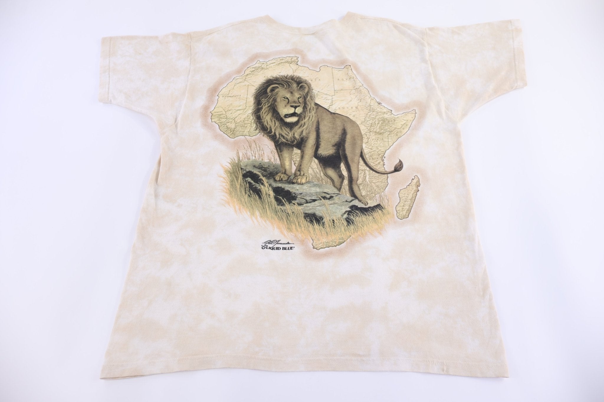 1994 Liquid Blue Lion King of The Jungle T-shirt - Shirts & Tops - Thrifted Threads