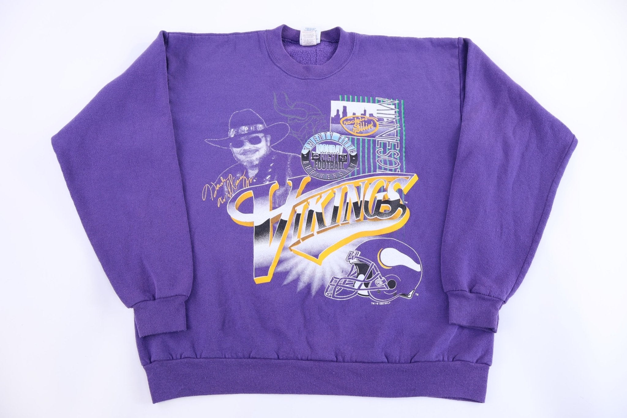 1994 Minnesota Vikings Football Monday Night Football Sweatshirt - Sweatshirt - Thrifted Threads