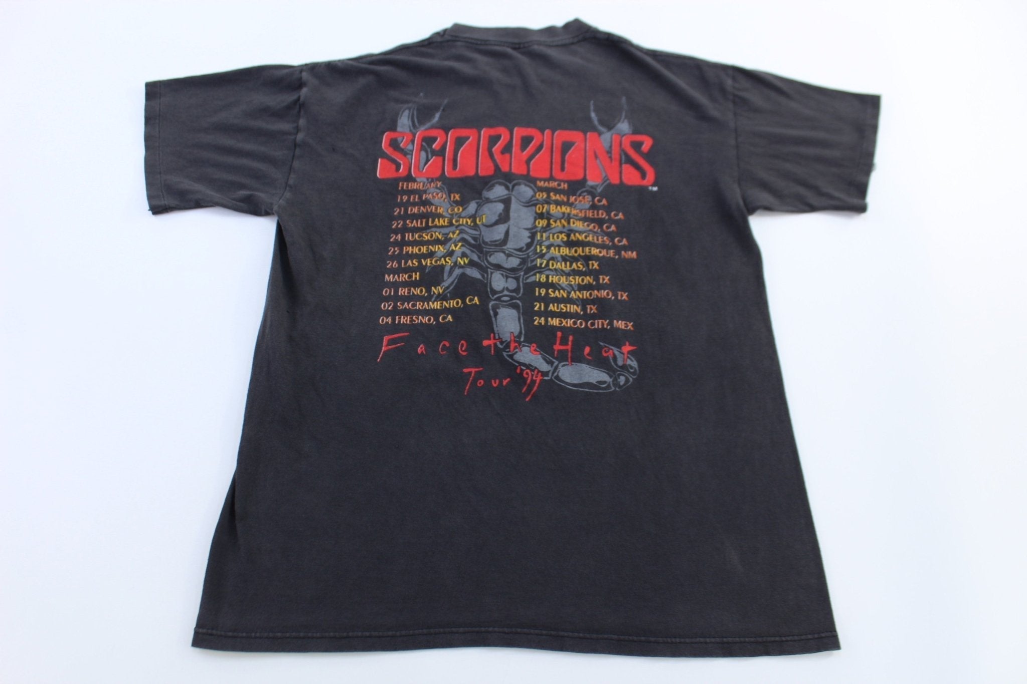 1994 Scorpions Face The Heat Tour T-shirt - Shirts & Tops - Thrifted Threads