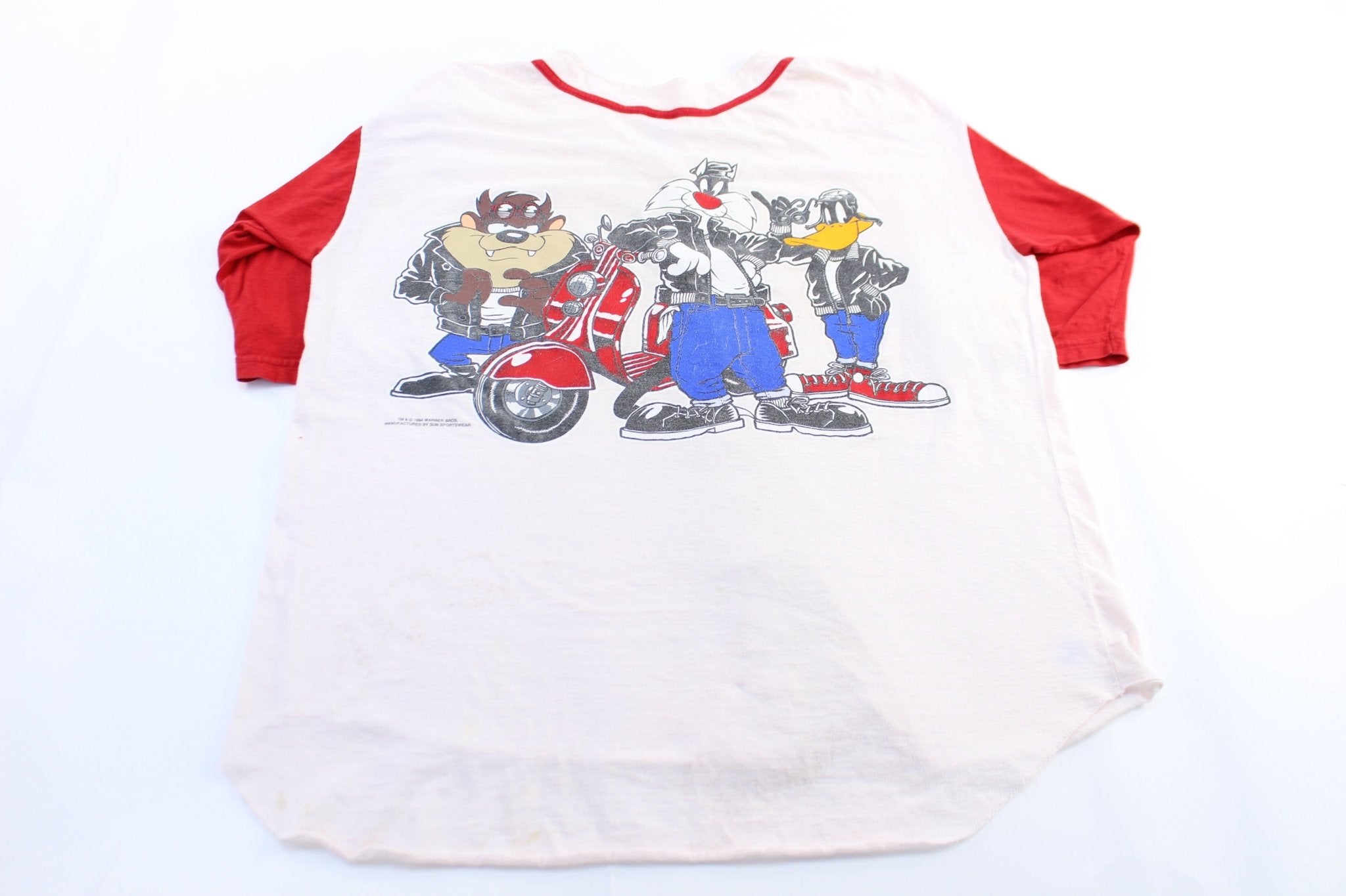 1994 Warner Bros Looney Tunes Biker Jersey - ThriftedThreads.com