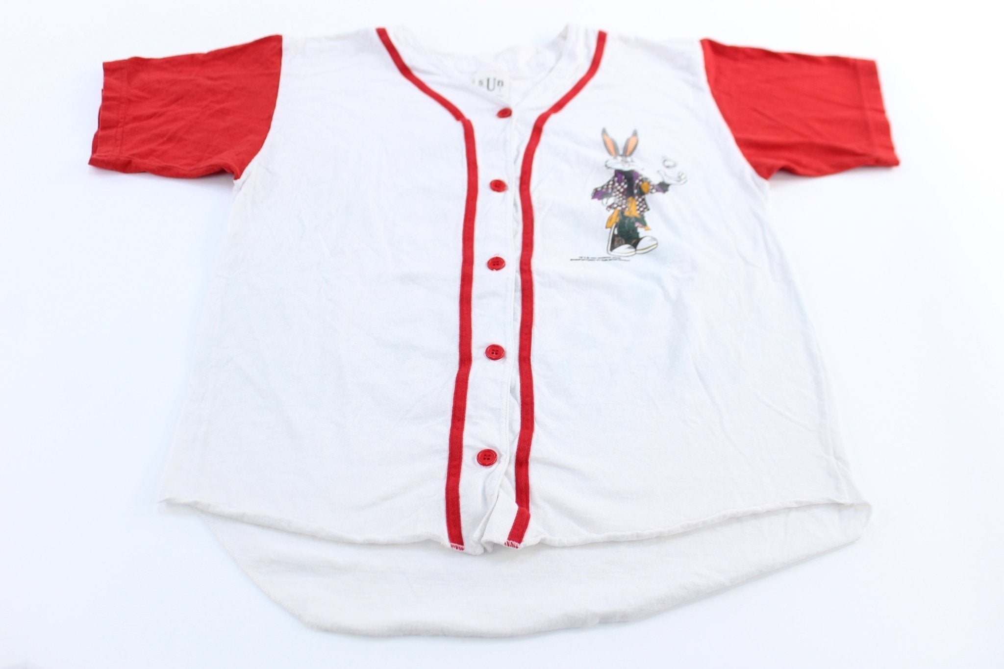 1994 Warner Bros Looney Tunes Graphic Baseball Jersey - Jerseys/Tanks - Thrifted Threads