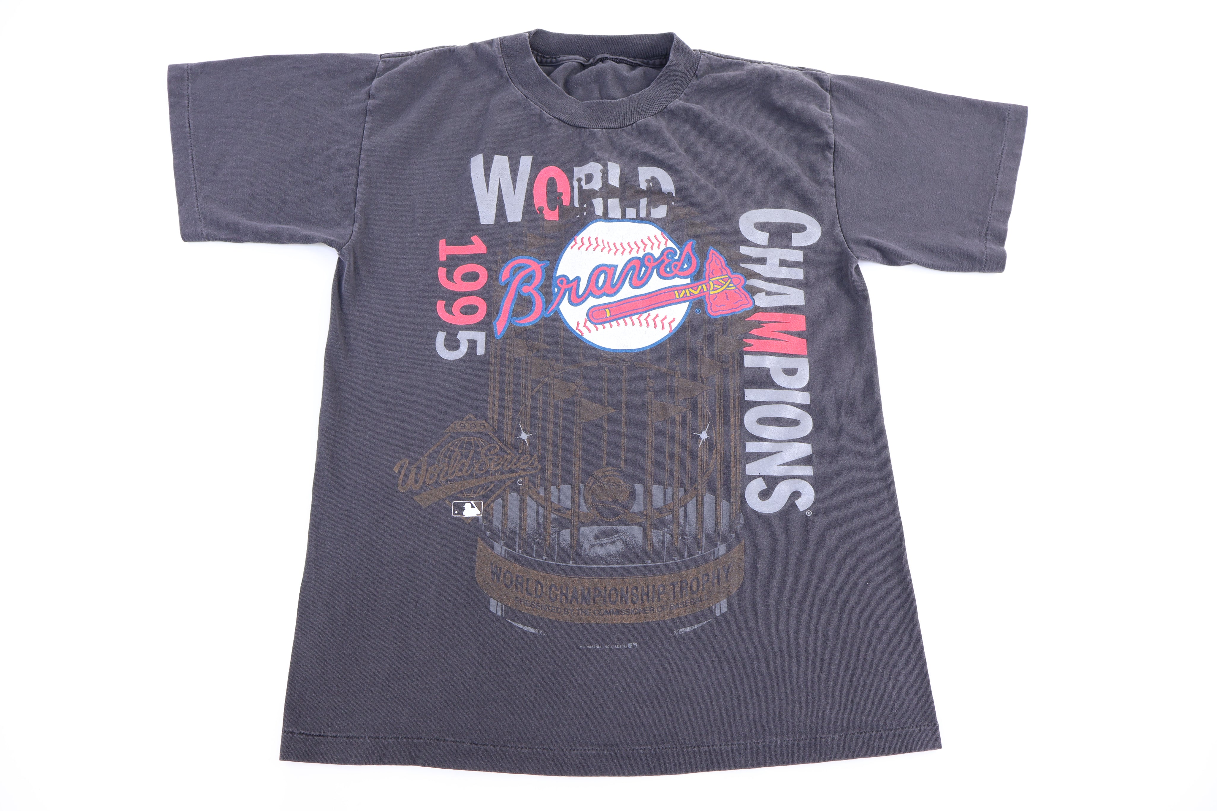 1995 Atlanta Braves World Series Champions T-shirt - Shirts & Tops - Thrifted Threads