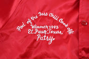 1995 Bud King of Beers Satin Bomber Jacket - Jacket - Thrifted Threads