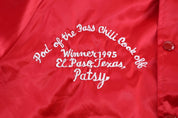 1995 Bud King of Beers Satin Bomber Jacket - Jacket - Thrifted Threads