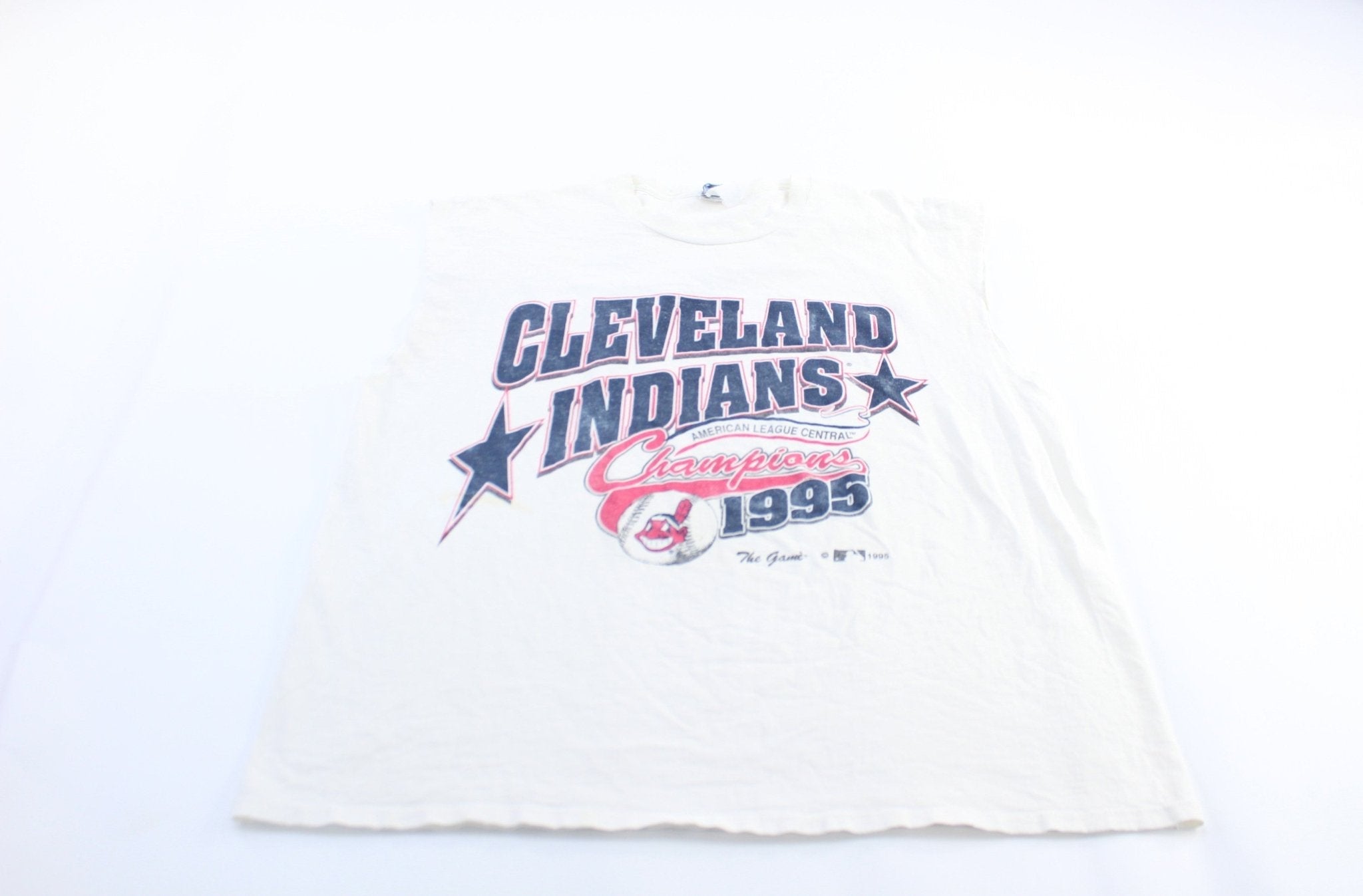 1995 Cleveland Indians American League Champions Tank Top - Jerseys/Tanks - Thrifted Threads