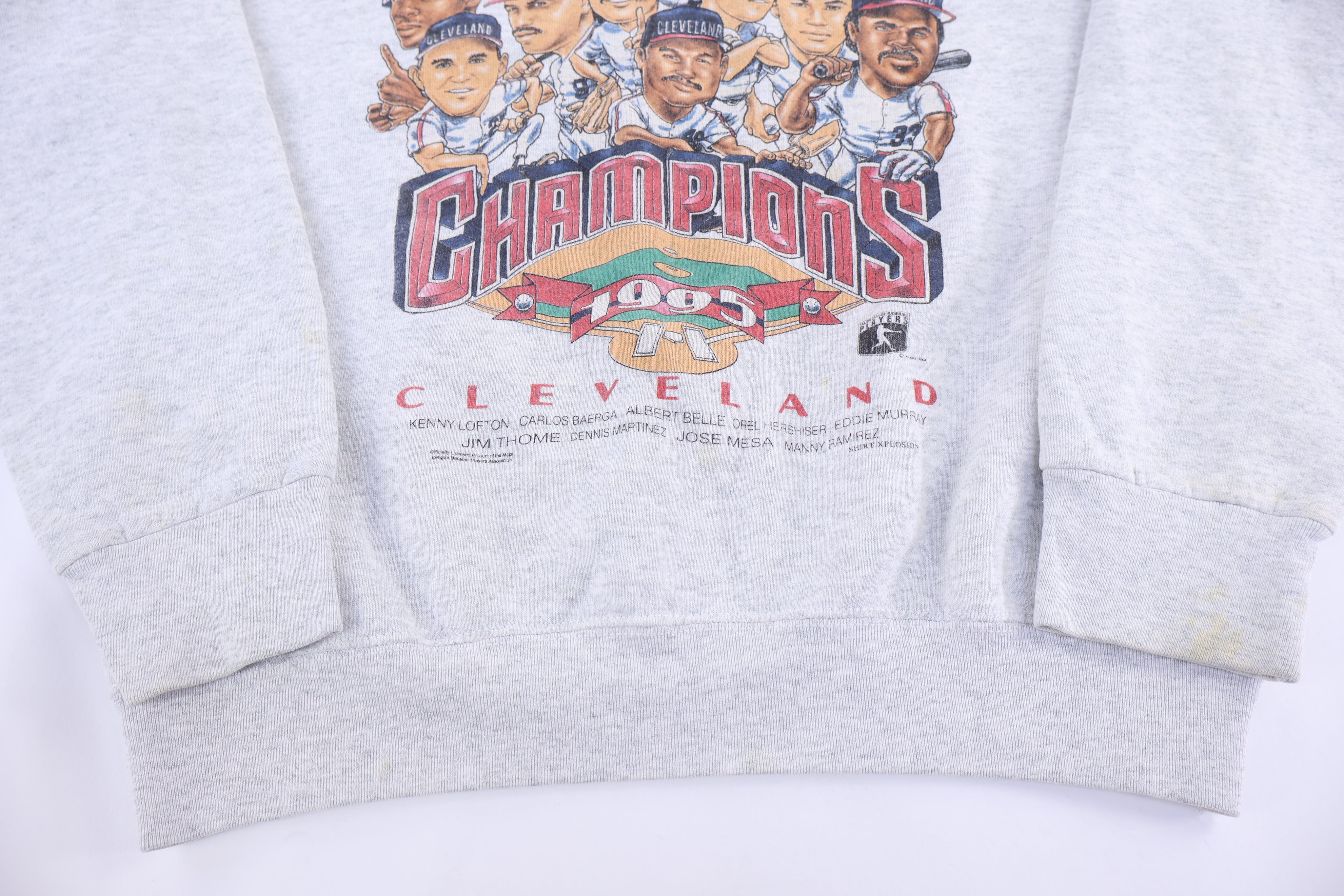 1995 Cleveland League Champions Sweatshirt - Sweatshirt - Thrifted Threads