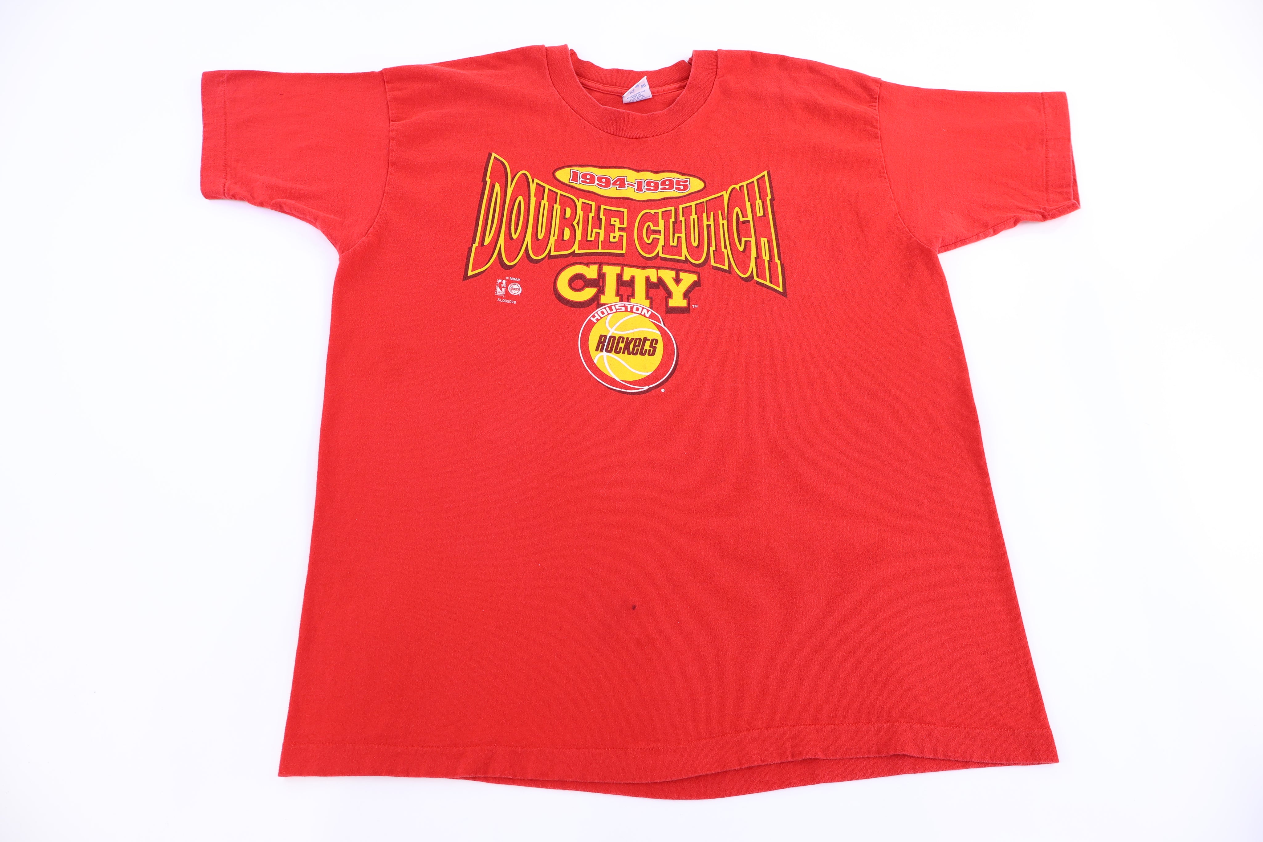 1995 Houston Rockets Basketball Double Clutch City T-shirt - Shirts & Tops - Thrifted Threads