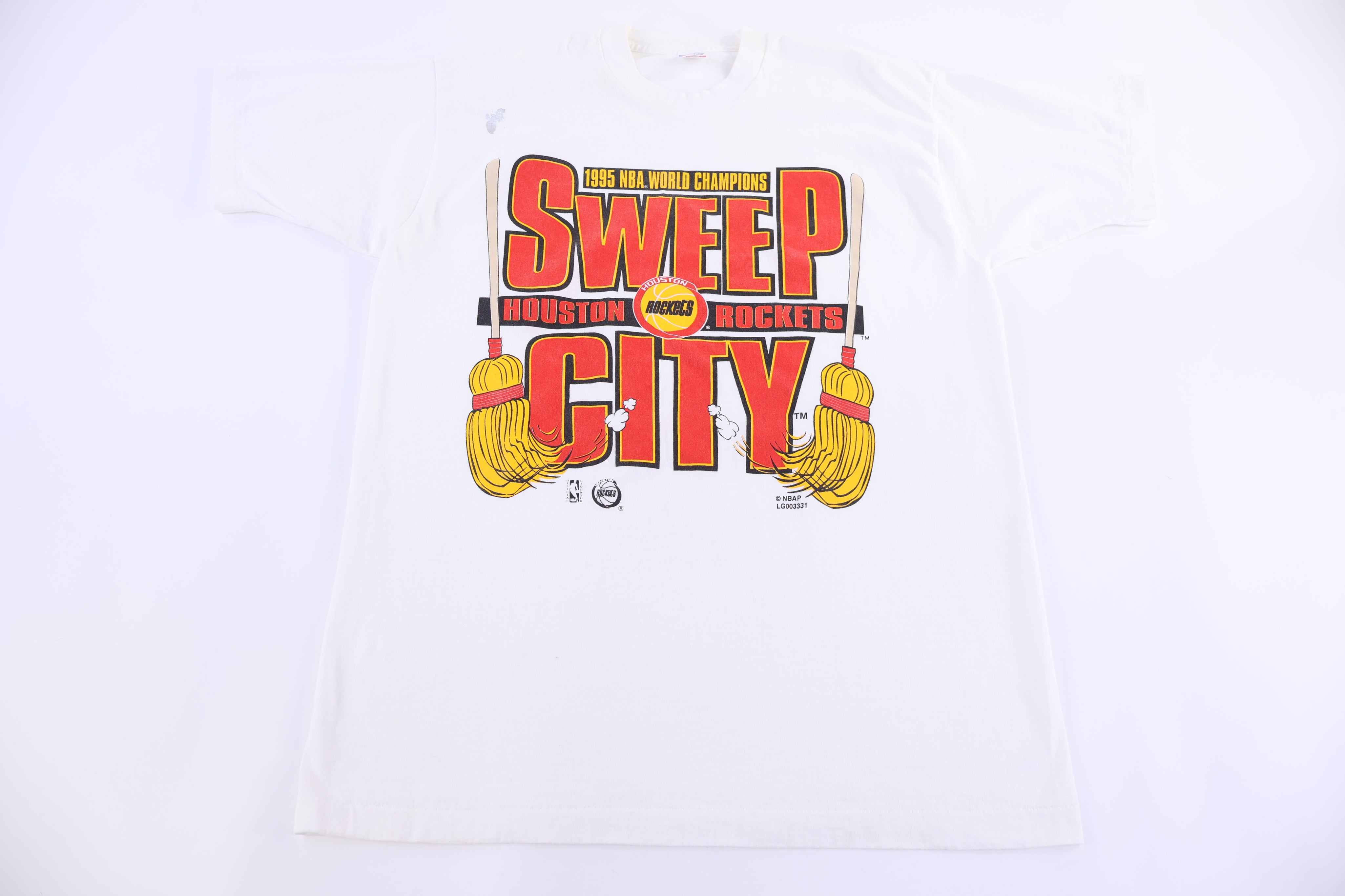 1995 Houston Rockets Basketball World Champions T-shirt - Shirts & Tops - Thrifted Threads