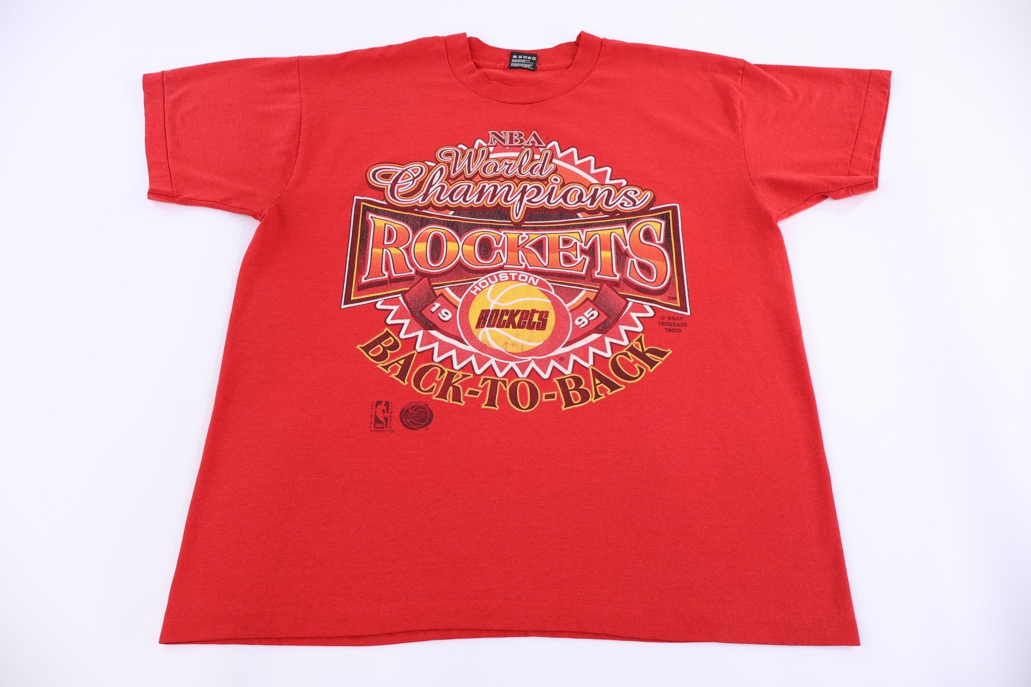 1995 Houston Rockets Basketball World Champs T-shirt - Shirts & Tops - Thrifted Threads