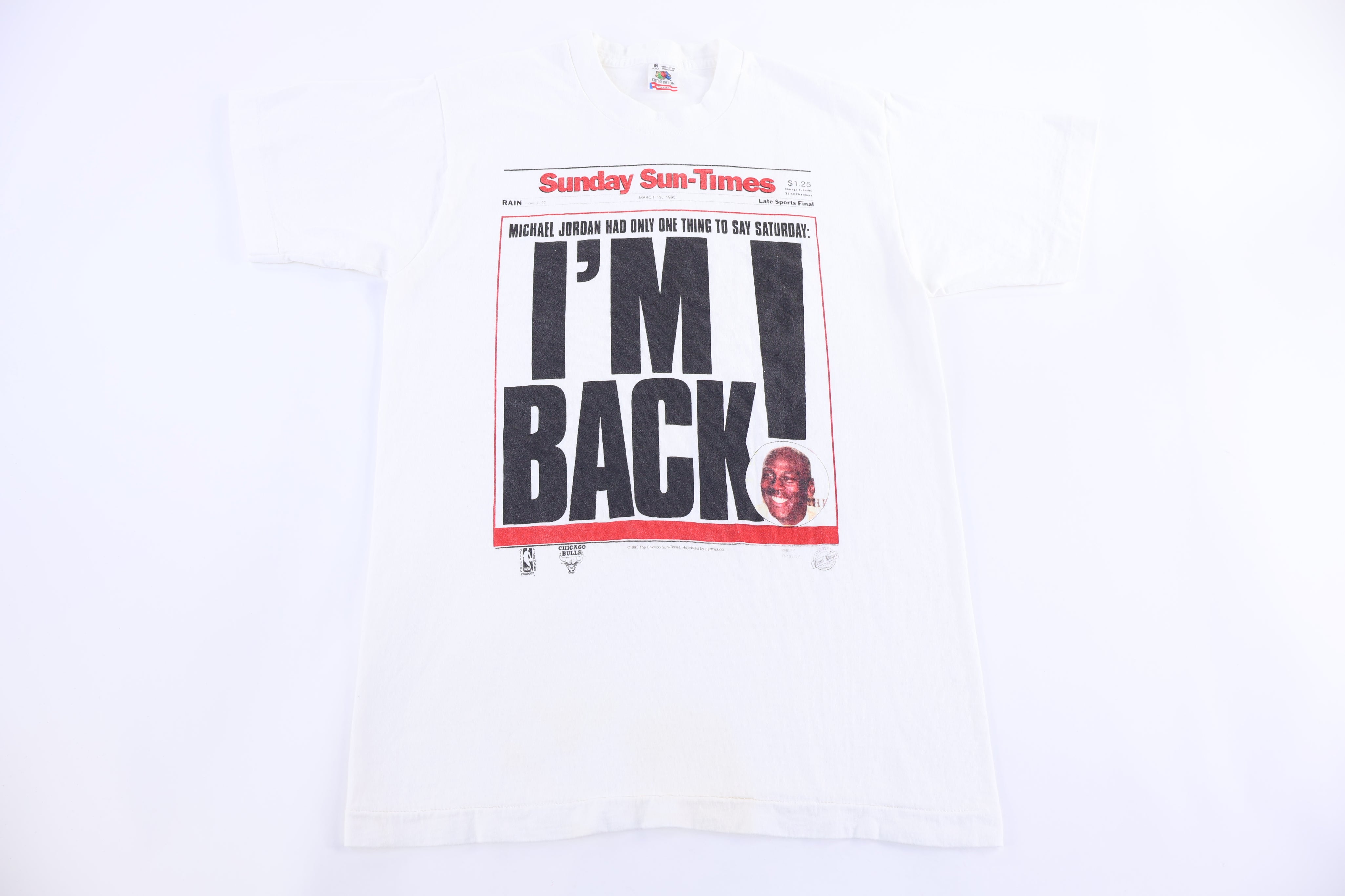 1995 Michael Jordan I'm Back! T-shirt - Shirts & Tops - Thrifted Threads