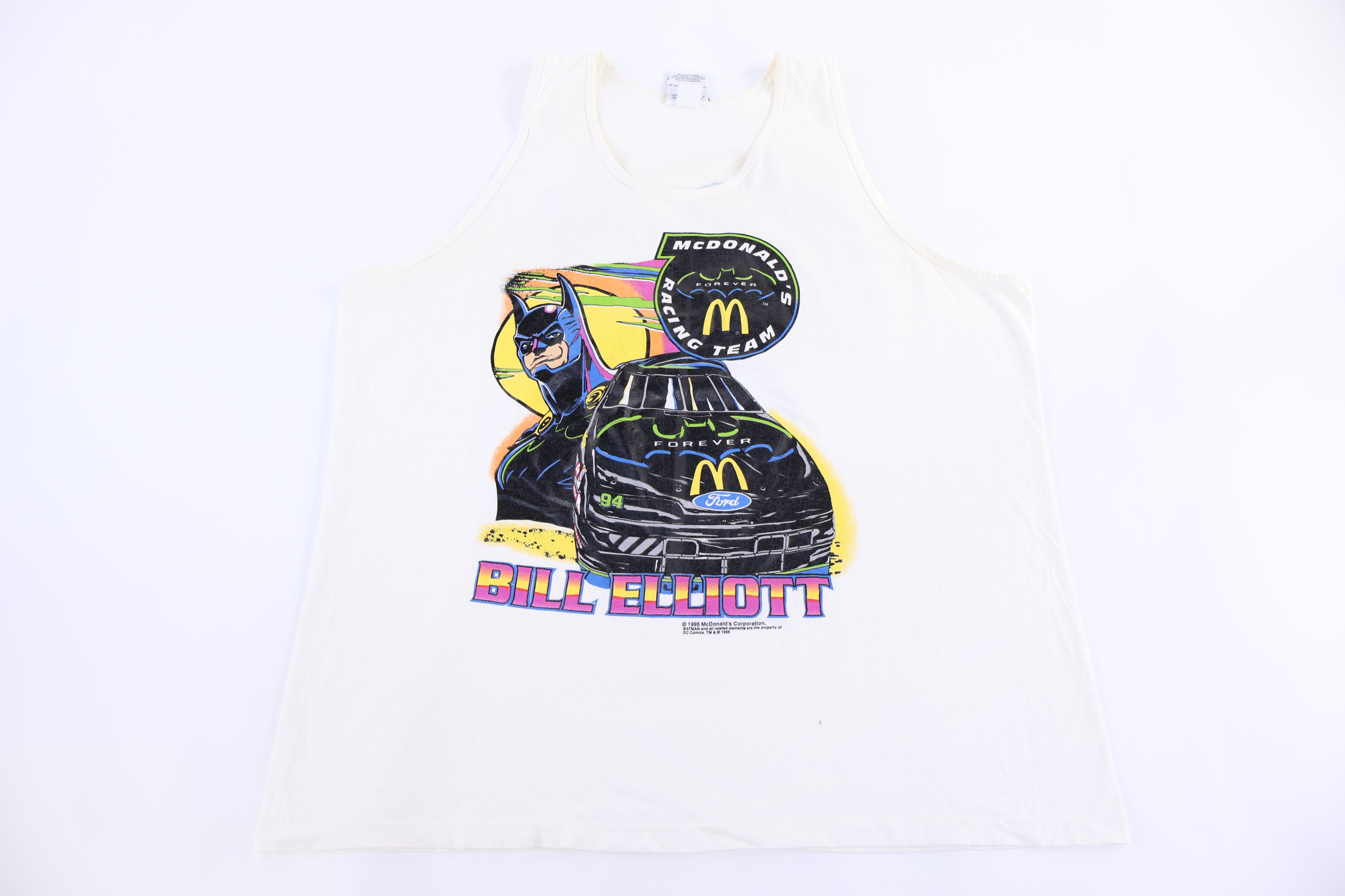1995 Nascar Batman McDonald's Racing Team Tank Top - Shirts & Tops - Thrifted Threads