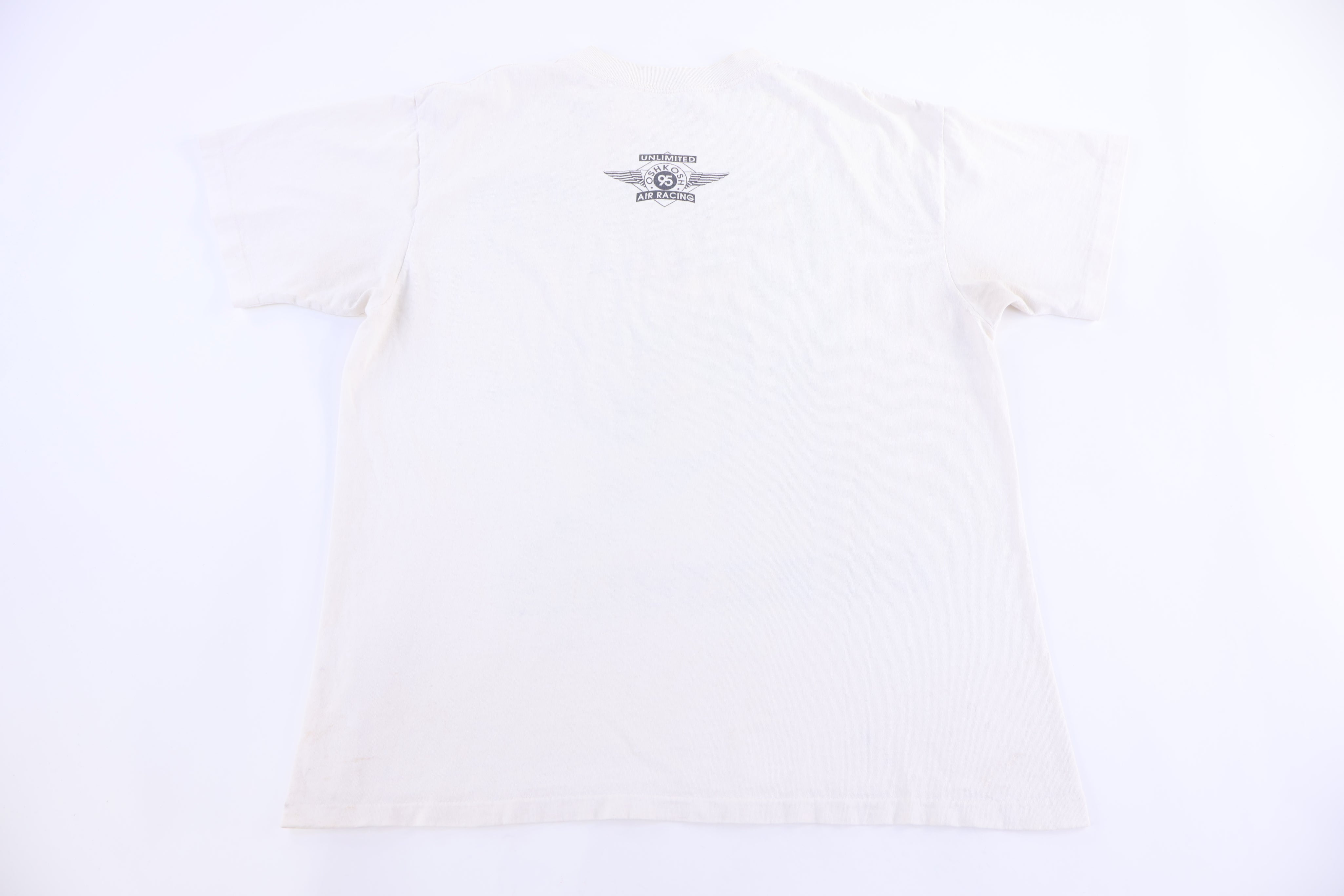 1995 Oshkosh Unlimited Air Racing Graphic T-shirt - Shirts & Tops - Thrifted Threads