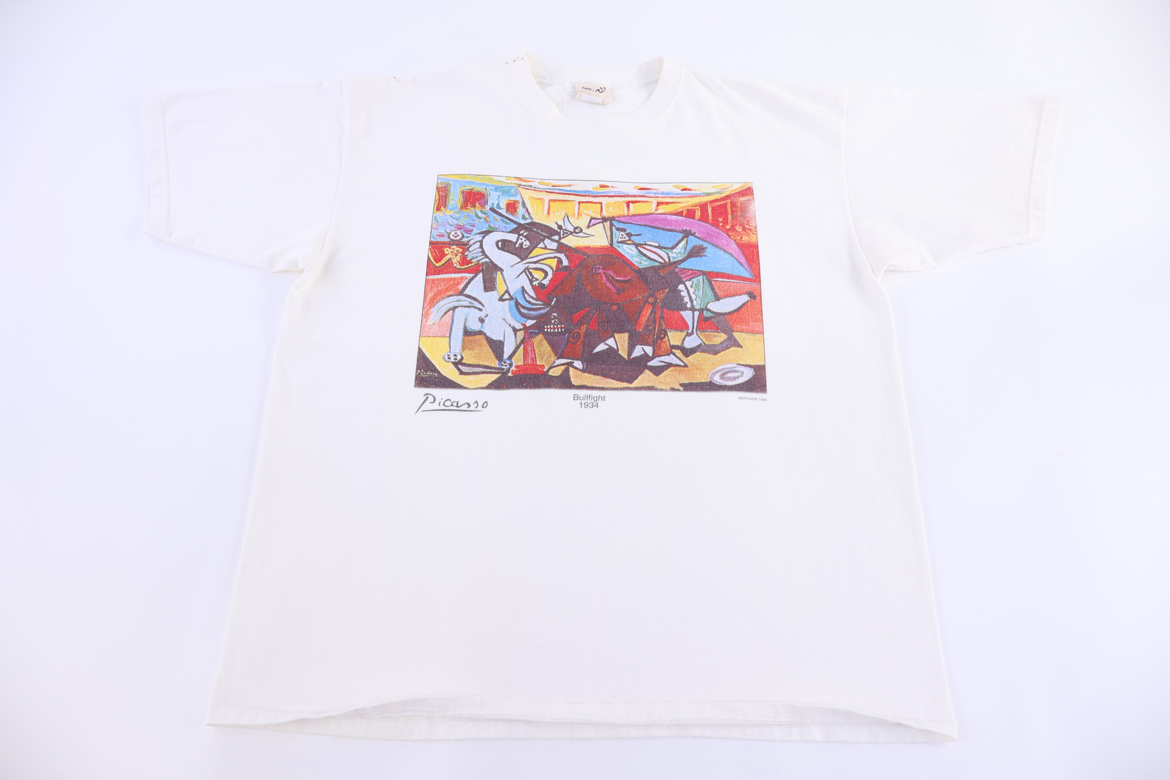 1995 Picasso Bullfight Graphic T-shirt - Shirts & Tops - Thrifted Threads