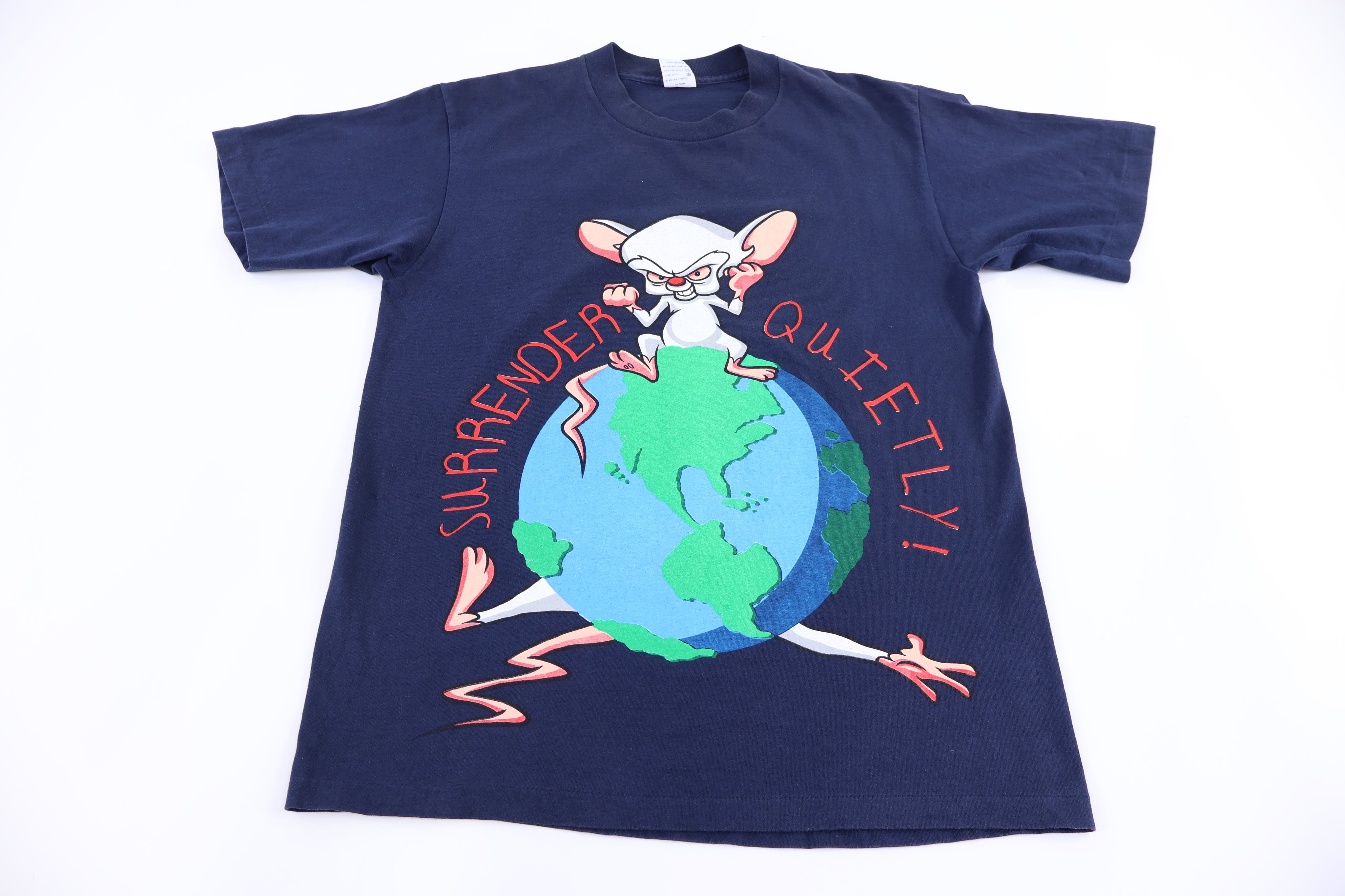 1995 Pinky And The Brain Surrender Quietly T-shirt - Shirts & Tops - Thrifted Threads