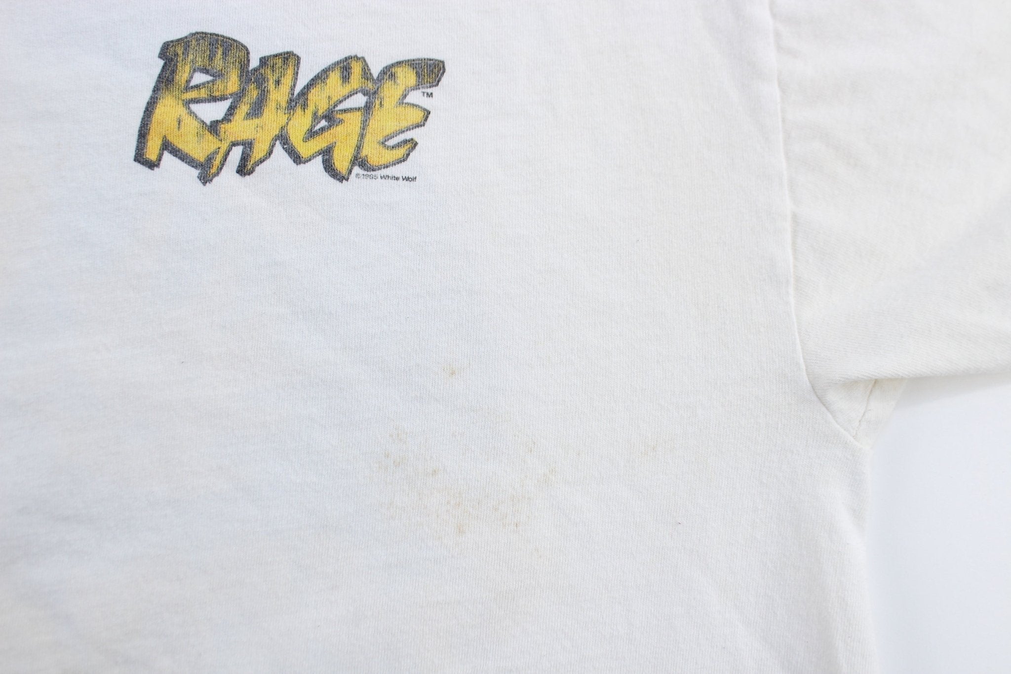 1995 Rage White Wolf Garou Nation T-Shirt - ThriftedThreads.com