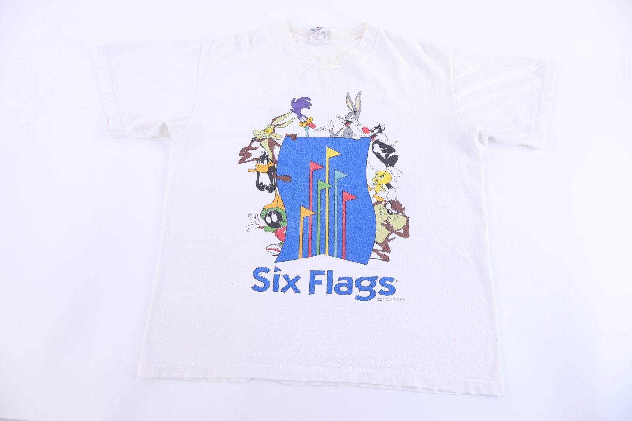 1995 Six Flags Looney Tunes T-shirt - Shirts & Tops - Thrifted Threads