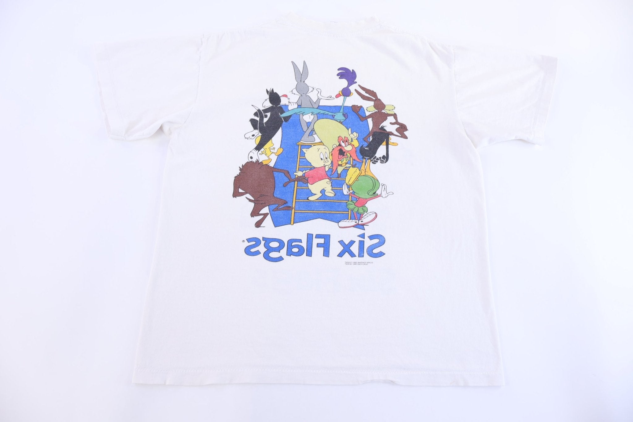 1995 Six Flags Looney Tunes T-shirt - Shirts & Tops - Thrifted Threads