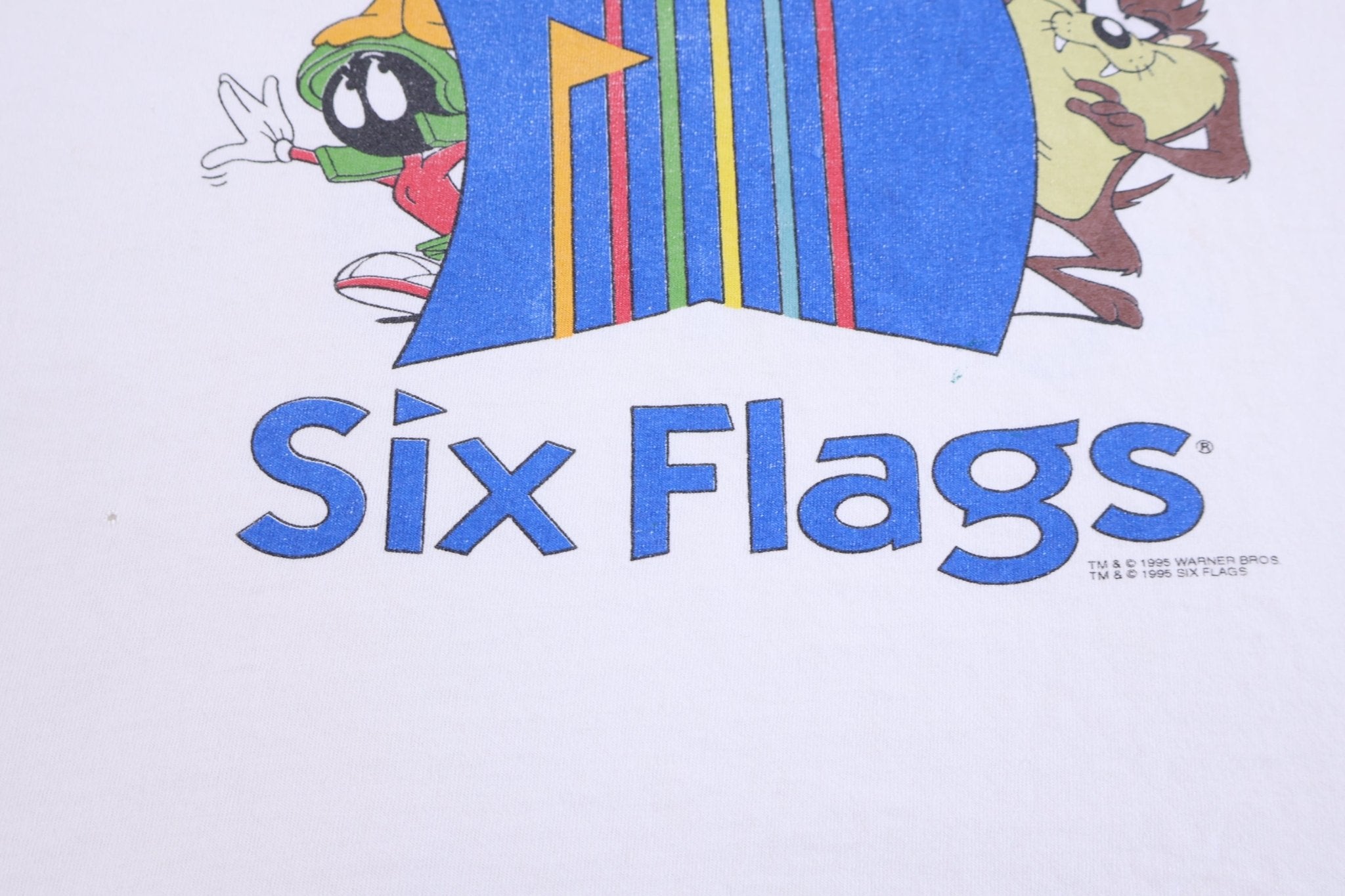 1995 Six Flags Looney Tunes T-shirt - Shirts & Tops - Thrifted Threads