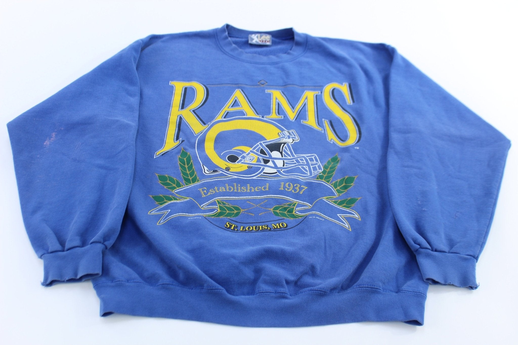 1995 St. Louis Rams Football Sweatshirt - ThriftedThreads.com