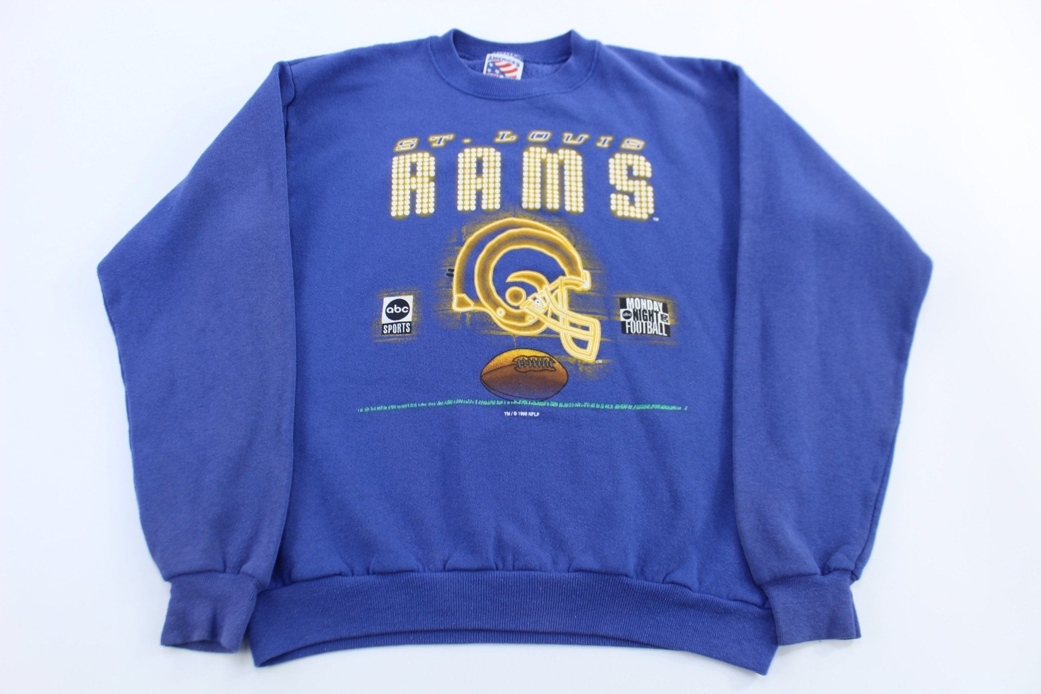 1995 St. Louis Rams Football Sweatshirt - Sweatshirt - Thrifted Threads