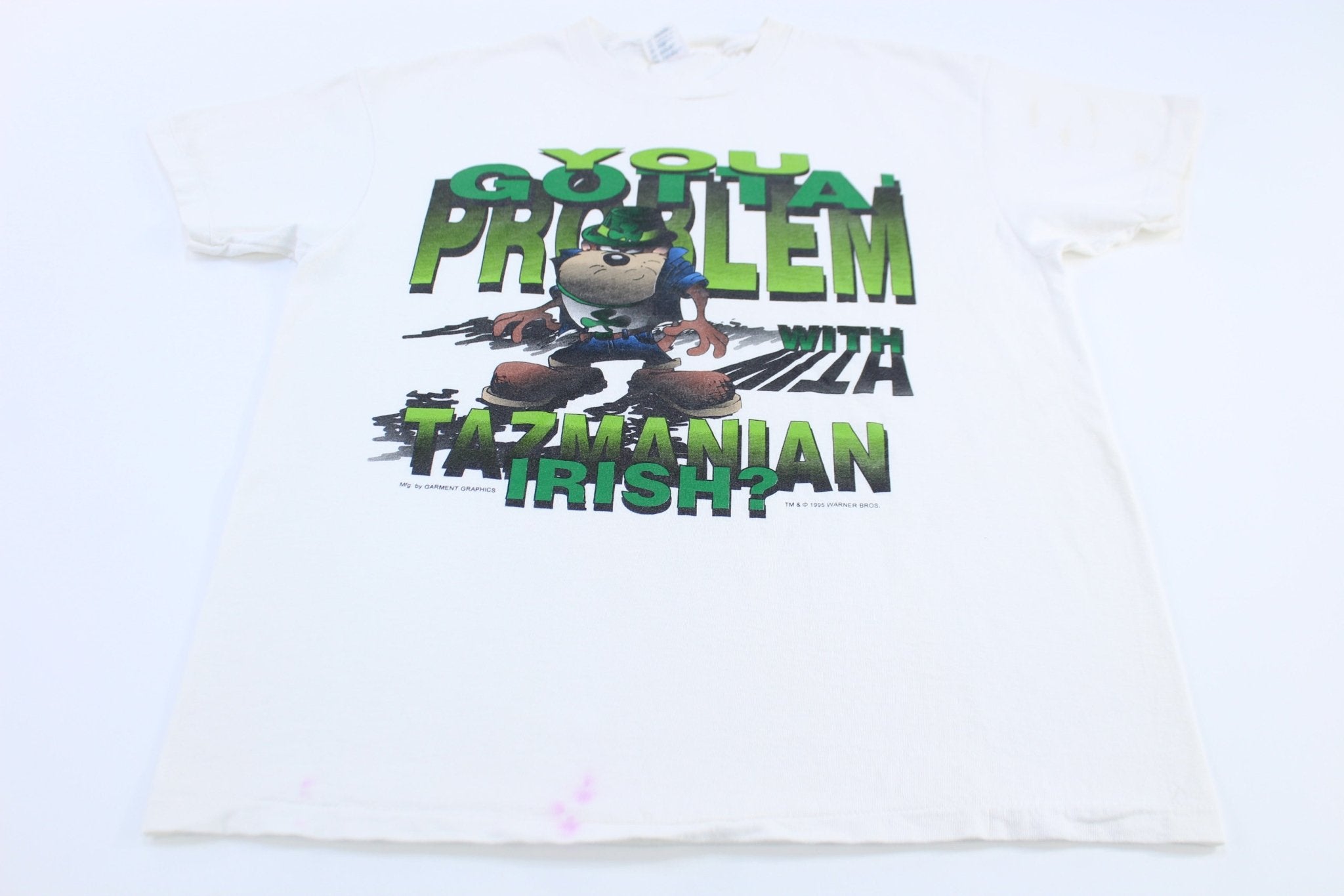 1995 Tazmanian Devil Irish Graphic T-shirt - ThriftedThreads.com