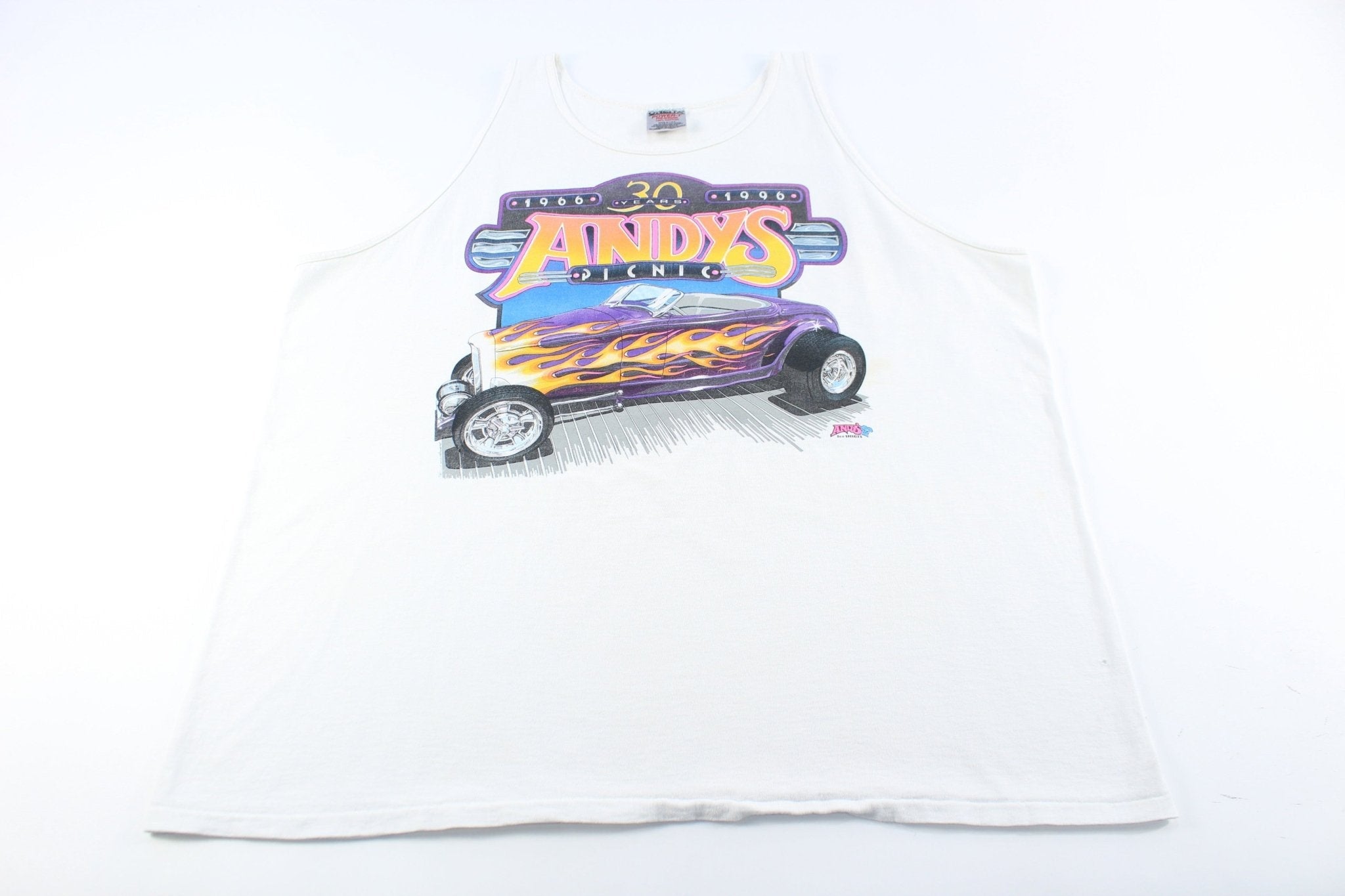 1996 Andy's Picnic Hot Rod Racing Tank Top - Jerseys/Tanks - Thrifted Threads