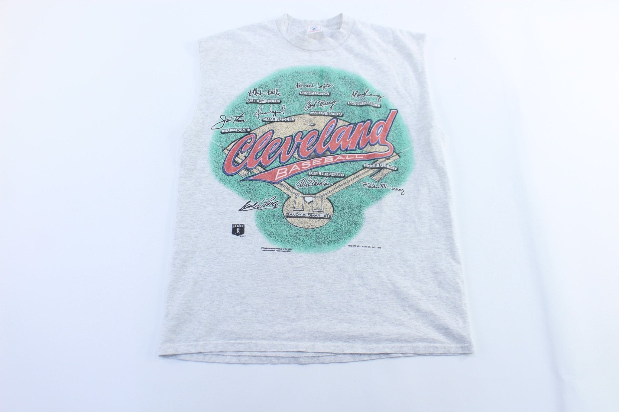 1996 Cleveland Indians Baseball Players Tank Top - ThriftedThreads.com