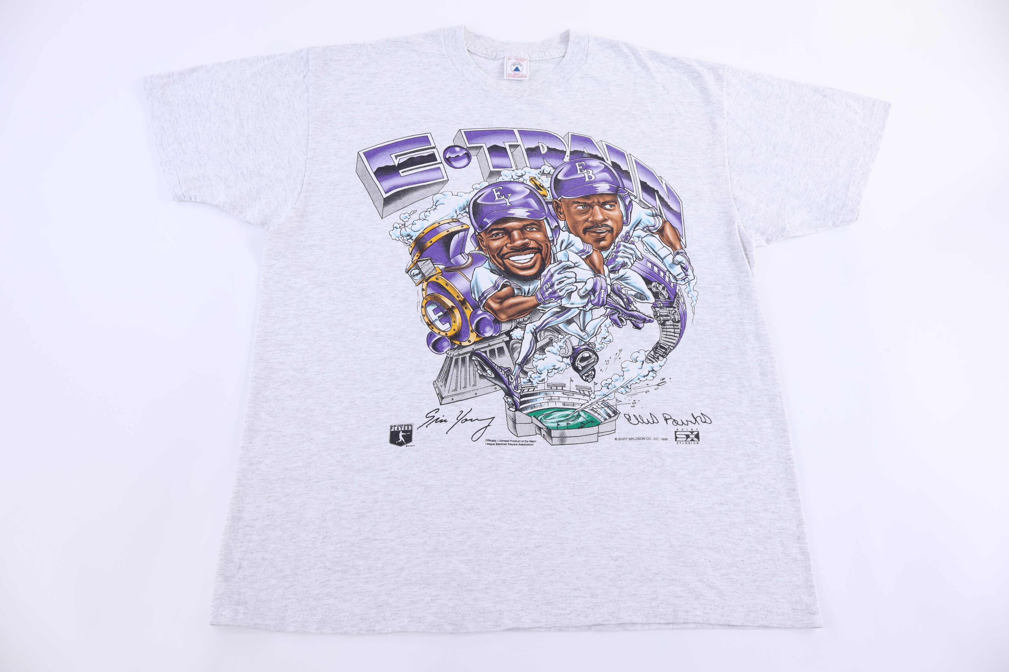 1996 Colorado Rockies Baseball E Train Team T-shirt - Shirts & Tops - Thrifted Threads