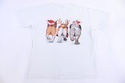 1996 Dogs Humor Christmas Theme T-shirt - Shirts & Tops - Thrifted Threads